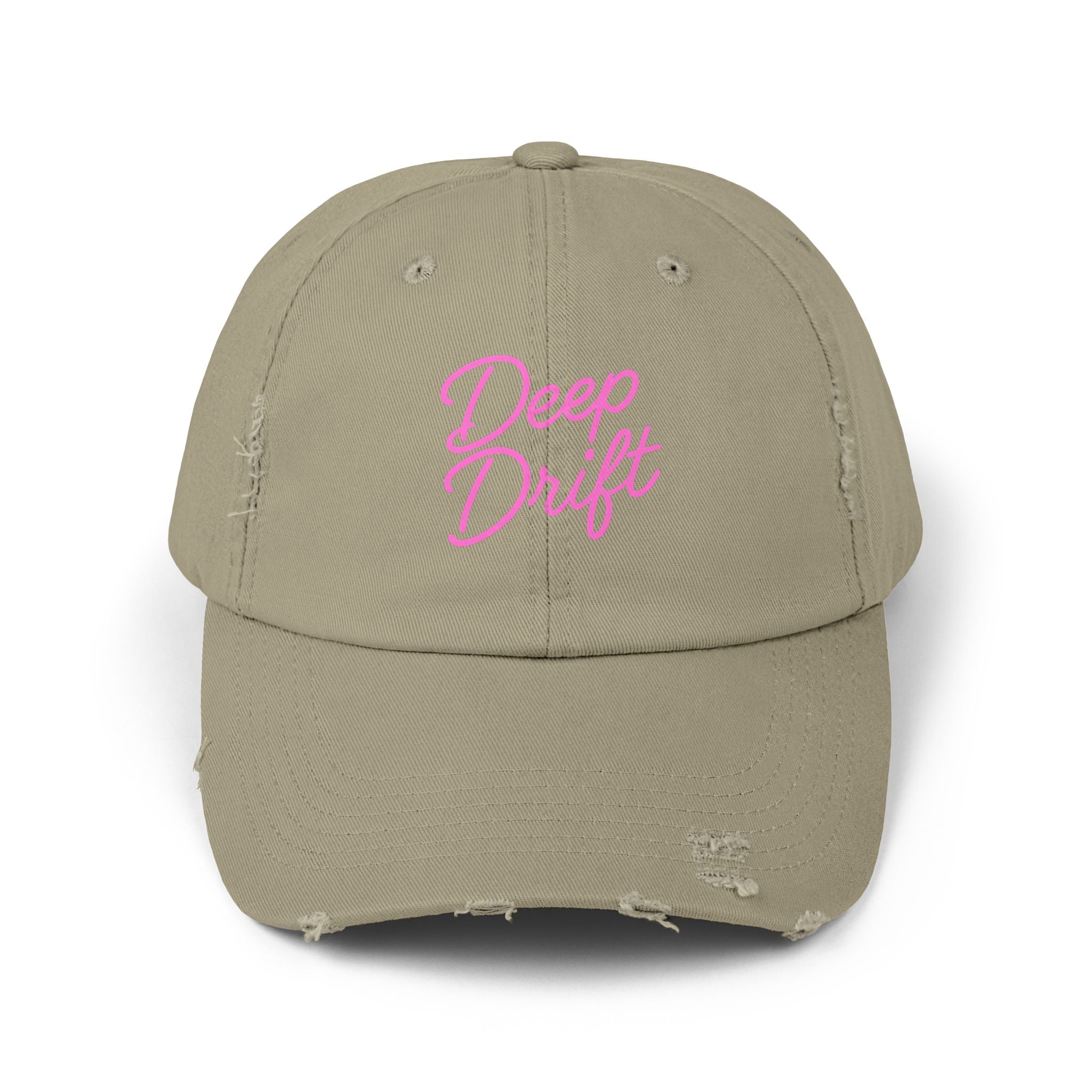 Deep Drift Pink Hooked Horizon Co.  Hat Unisex Distressed Cap - Casual Chic Hat, Perfect for Outdoor Adventures, Gifts for Him/Her, Vintage Style, Everyday Wear