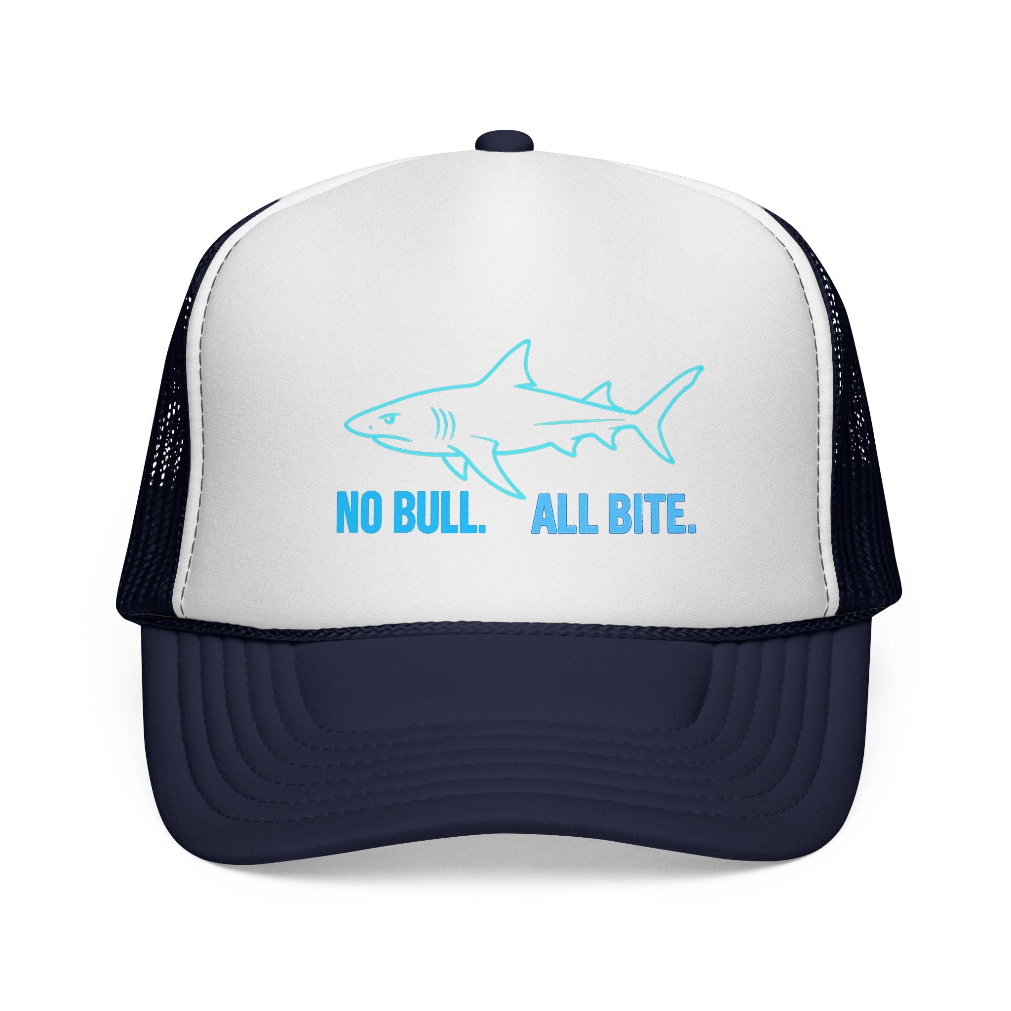 No Bull All Bite Shark Trucker Cap — Fishing & Beach Hat