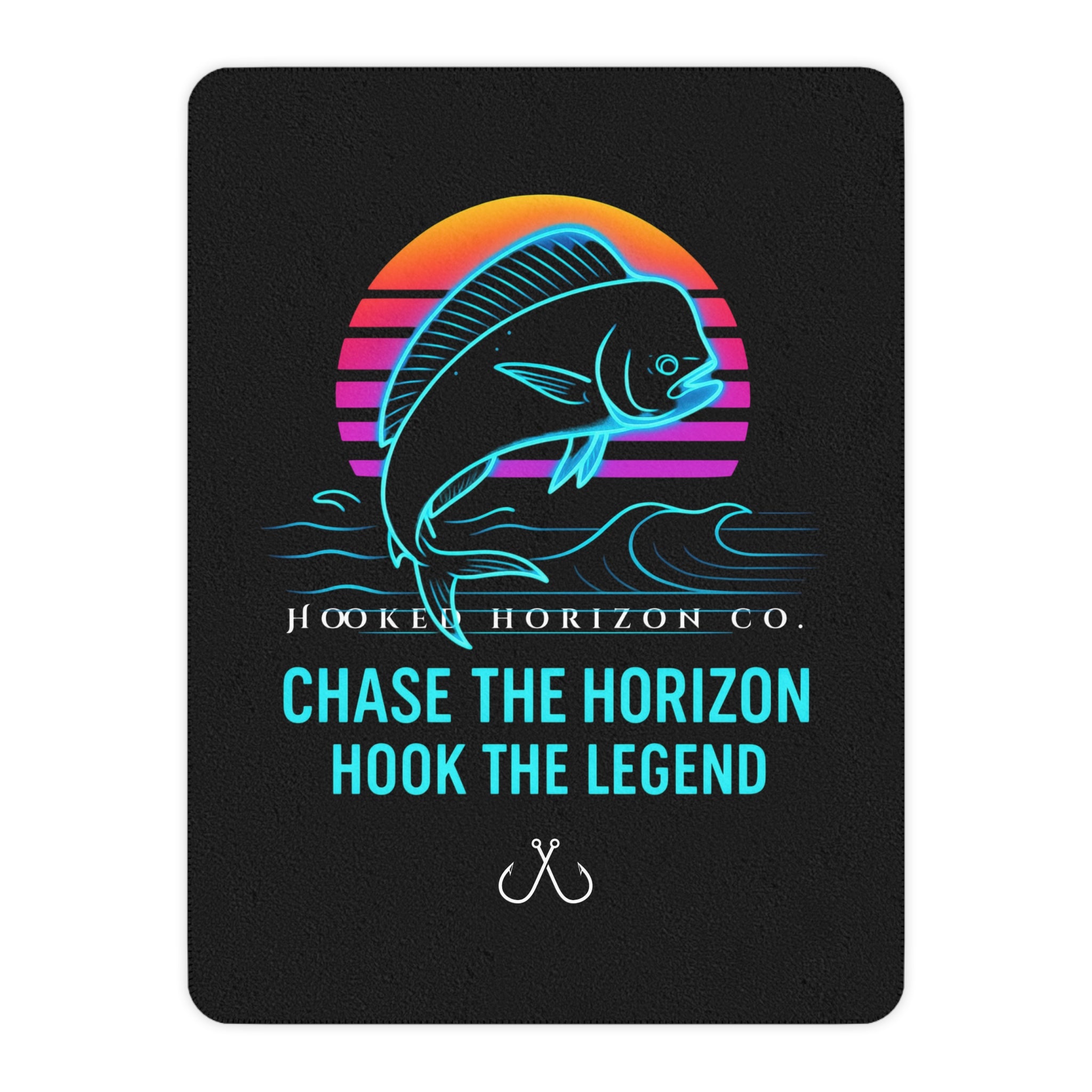 Mahi Mahi Hooked Horizon Co. Sherpa Blanket — Coastal Ocean Photography Throw