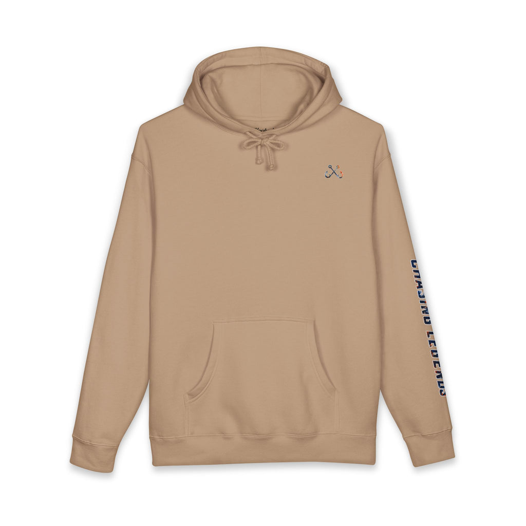 Hammer Head Hoodie Hooked Horizon Co. — Fishing Back Graphic Hoodie, Multiple Color Variations