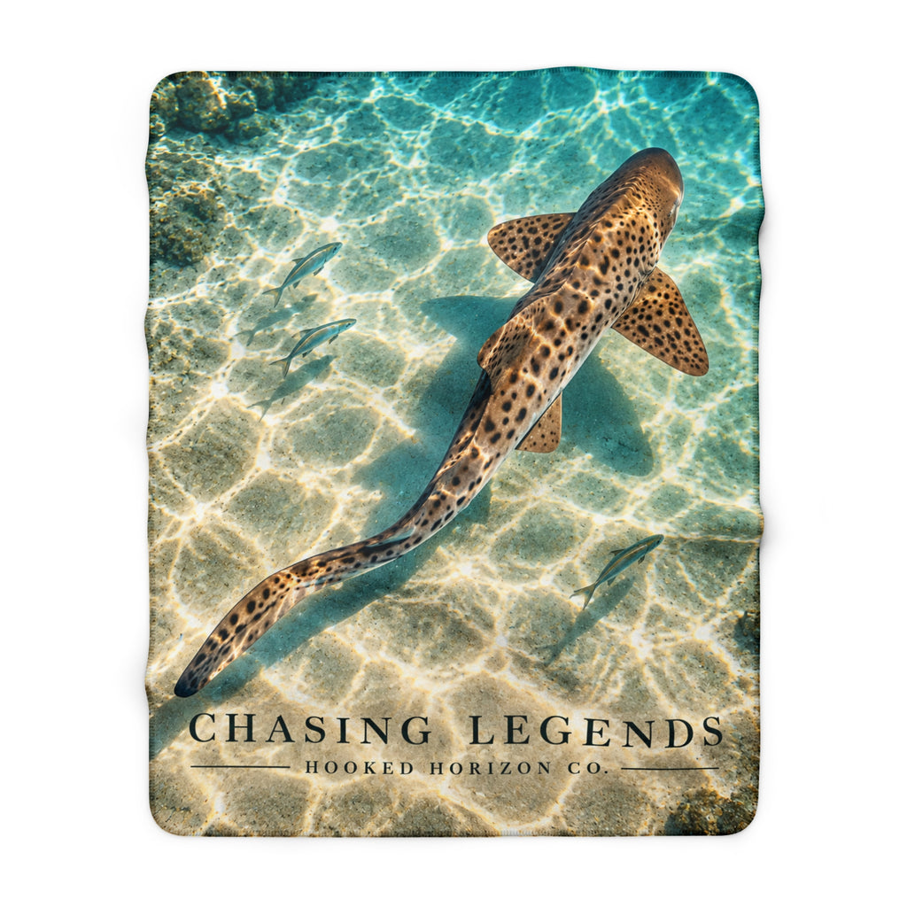 Lepoard Shark Sherpa Fleece Blanket