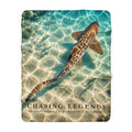 Lepoard Shark Sherpa Fleece Blanket
