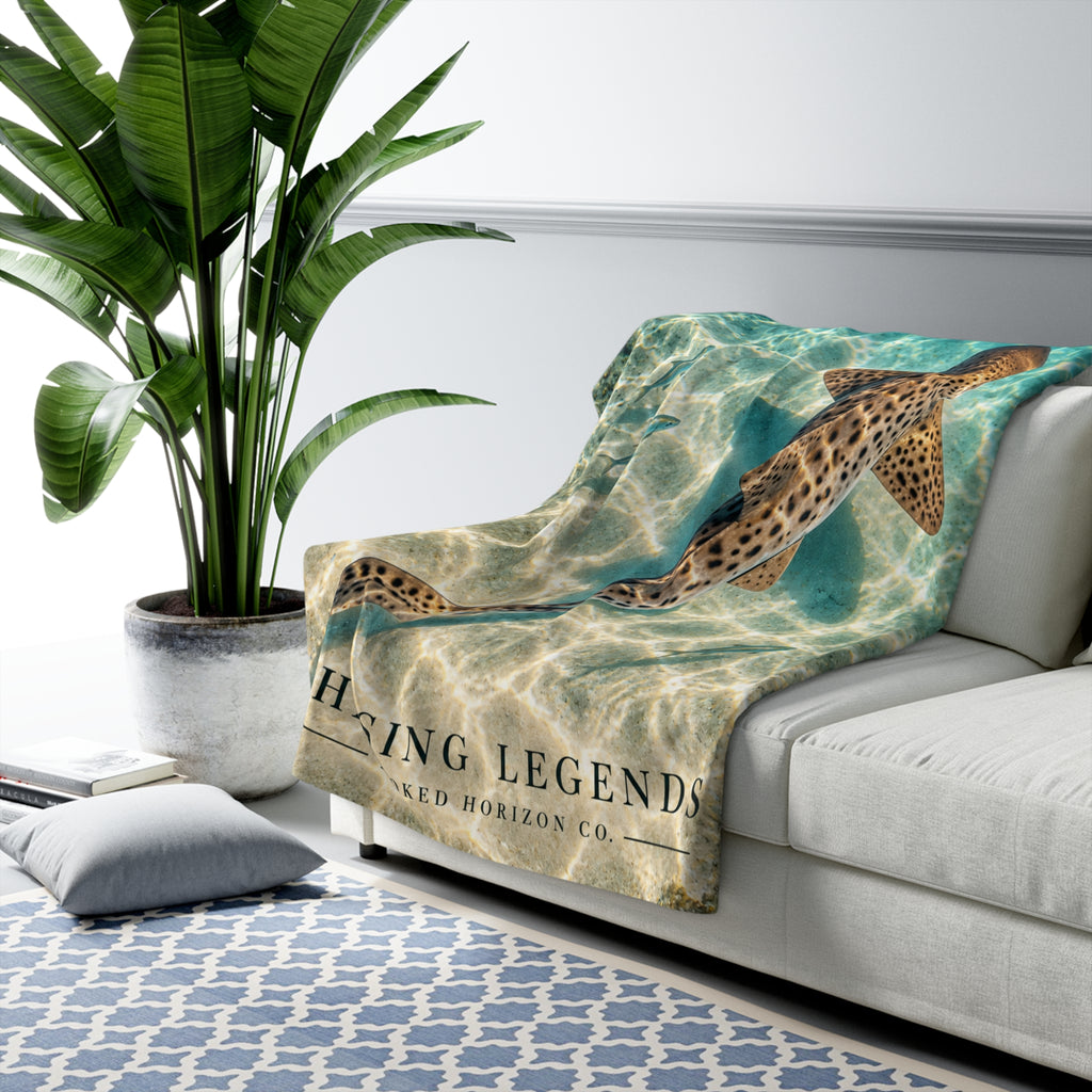 Lepoard Shark Sherpa Fleece Blanket