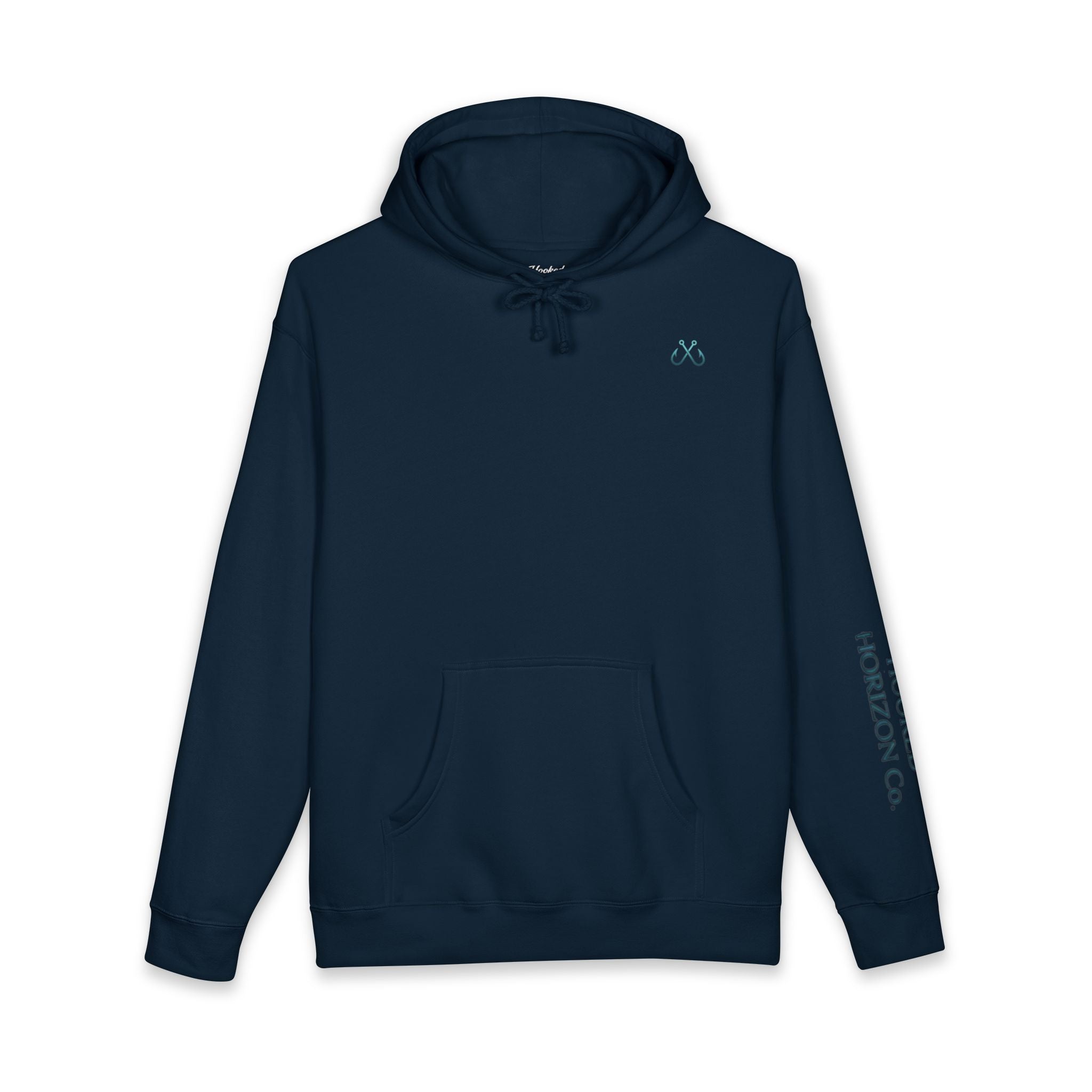 Manta Ray Hoodie Hooked Horizon Co. — Fishing Back Graphic Hoodie, Multiple Color Variations