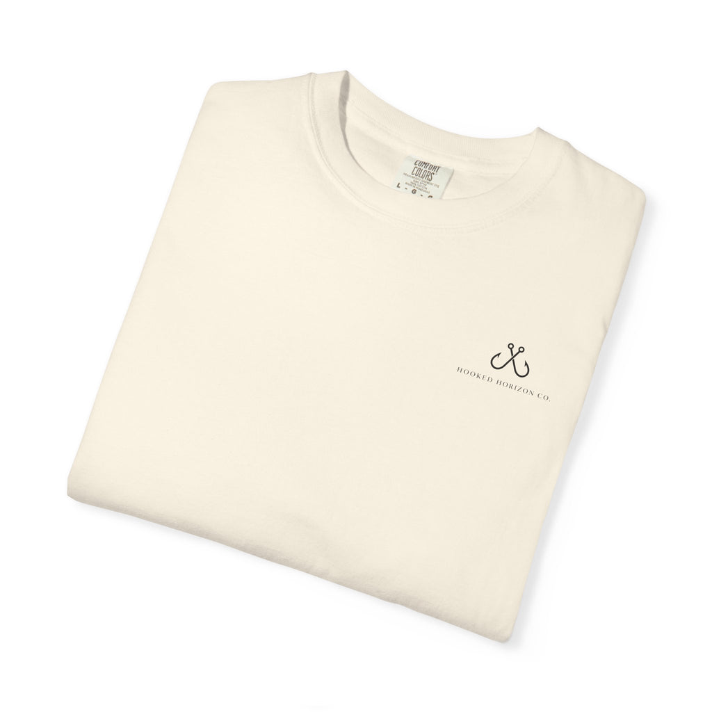 Shark Tee — "Deep Drift on the Water" Fishing Graphicishing Tee for Angler Lovers, Shark Lovers, Ocean Tee