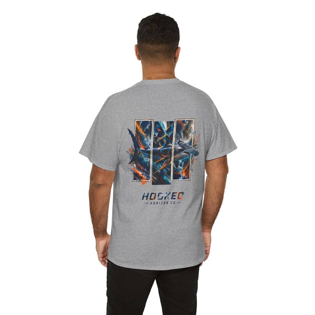 Hammer Head Hooked Horizon Co Tee—Ocean Graphic Tee — "Beloved" Ray Design