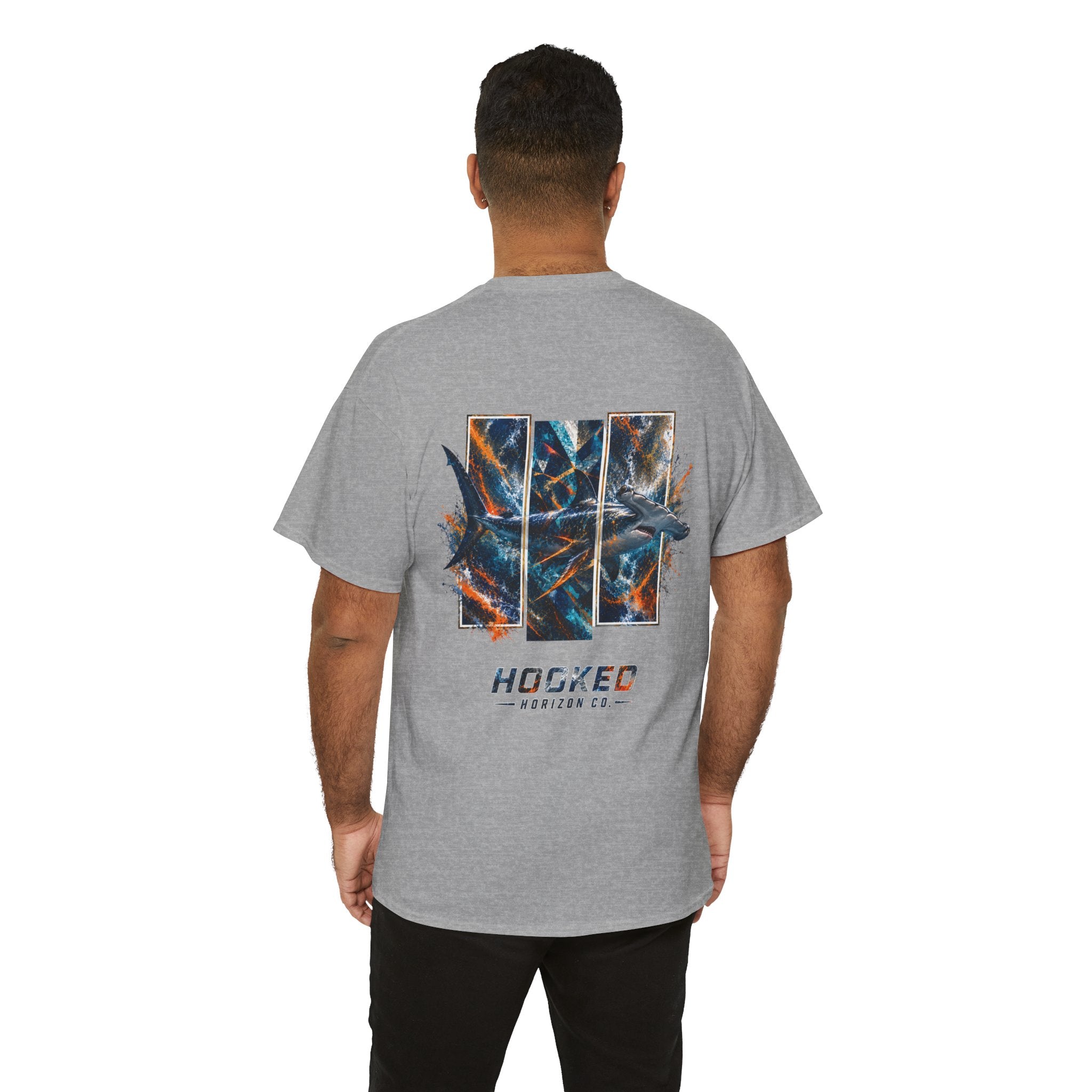 Hammer Head Hooked Horizon Co Tee—Ocean Graphic Tee — "Beloved" Ray Design