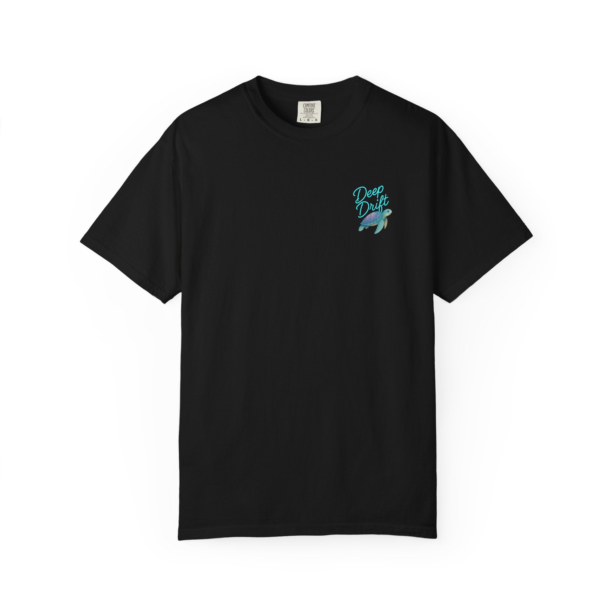 Turtle Deep Drift T-shirt, Hooked Horizon Co, Angler Gifts