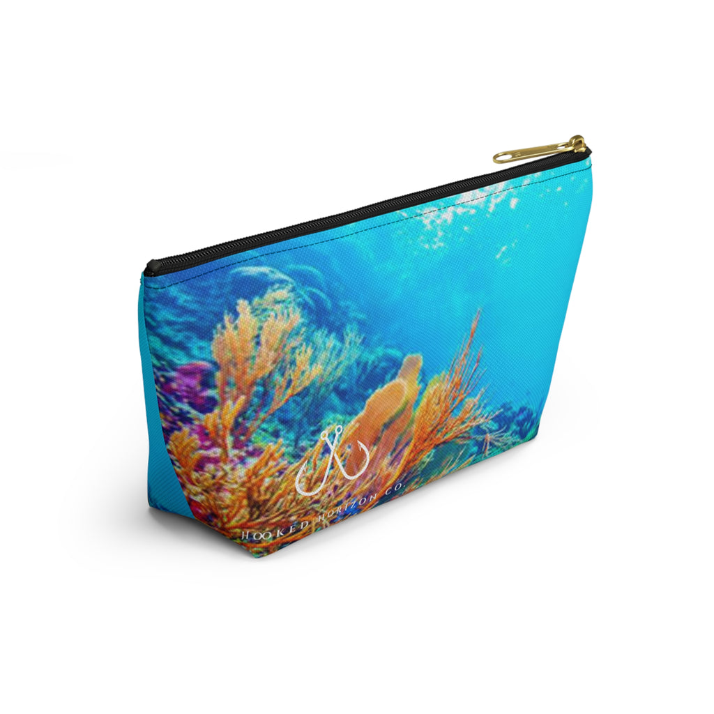 Bright Reef Accessory Pouch | Makeup Bag, Travel Organizer, Gift for Her, Beach Essentials, Stylish Storage