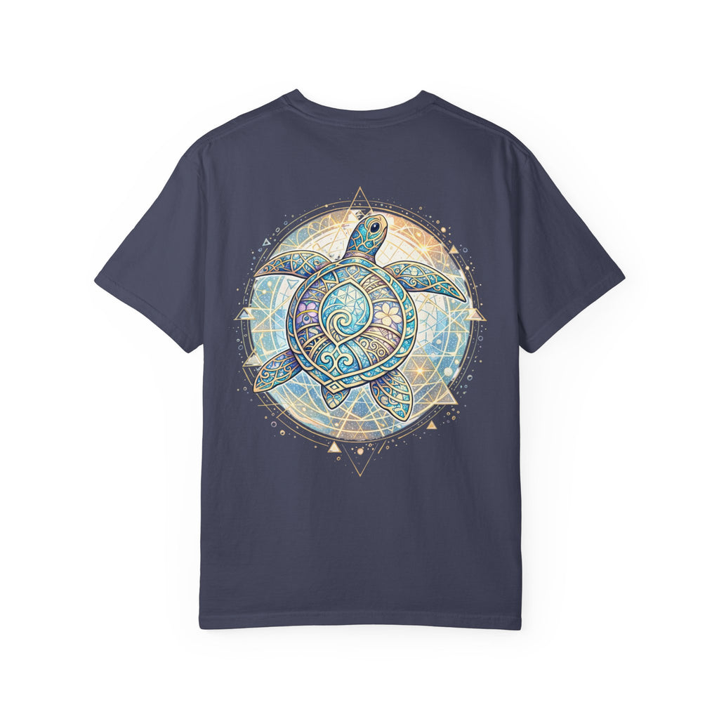 Turtle Geometric Inspiration T-Shirt - Hooked Horizon Co. Fishing Tee for Angler Lovers