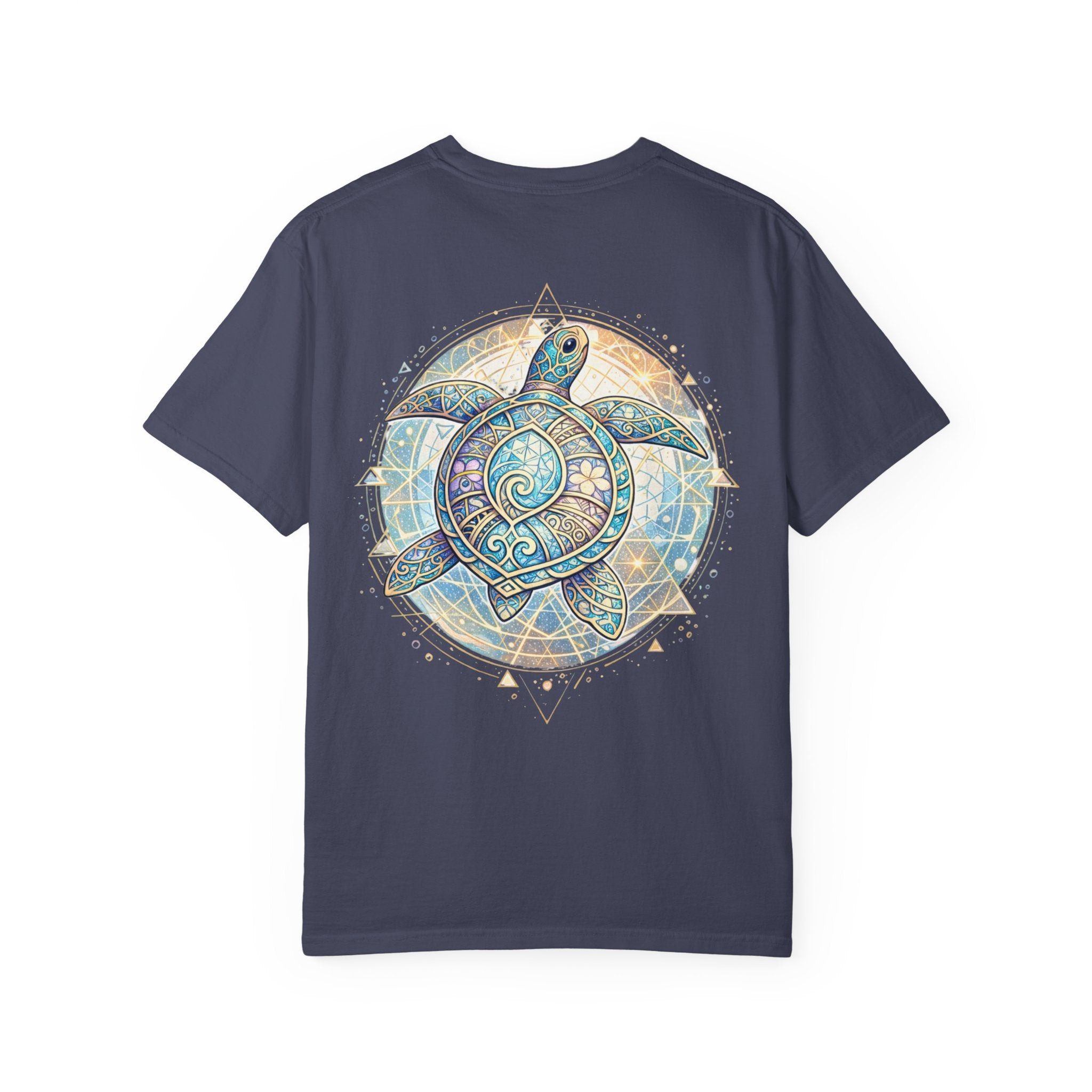 Turtle Geometric Inspiration T-Shirt - Hooked Horizon Co. Fishing Tee for Angler Lovers