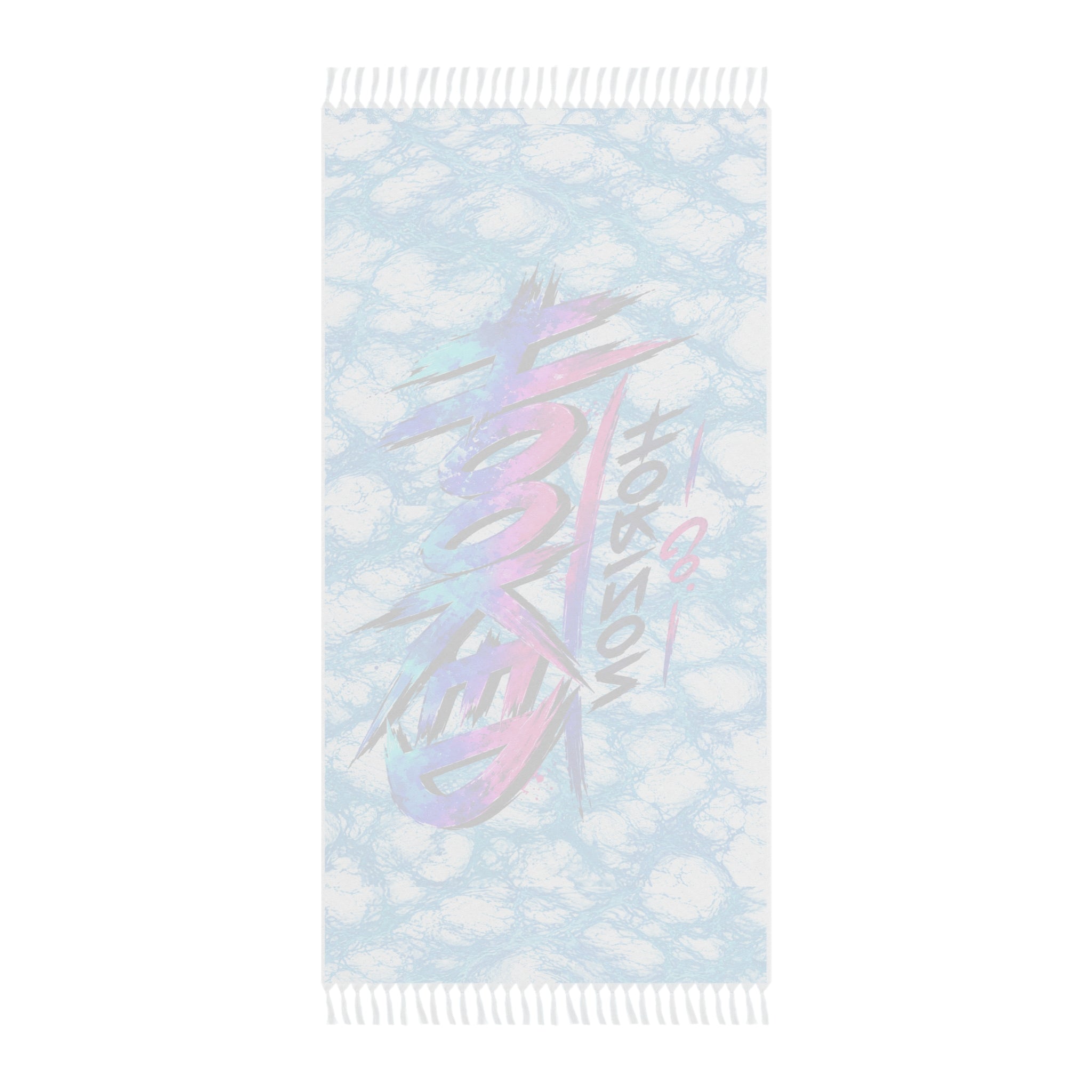 Boho Beach Towel — 'Summer Horizon' Tie-Dye Fringe Beach Towel