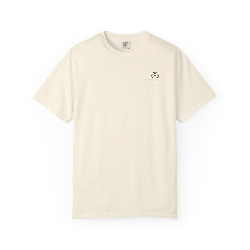 Shark Tee — "Deep Drift on the Water" Fishing Graphicishing Tee for Angler Lovers, Shark Lovers, Ocean Tee