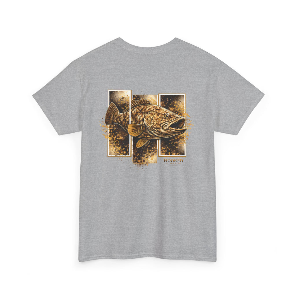 Grouper Hooked Horizon Co Tee—Ocean Graphic Tee — "Beloved" Ray Design