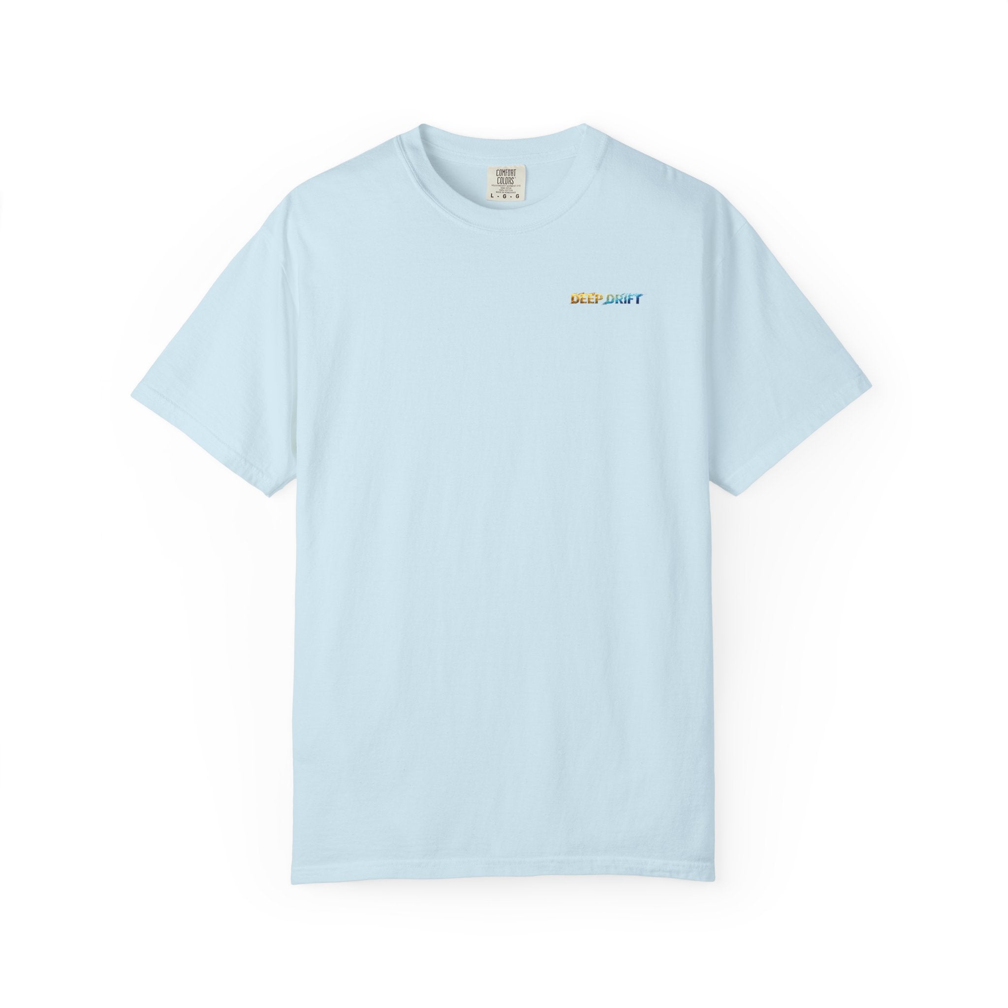 Gold & Blue Tarpon Hooked Horizon Co. — Deep Drift Fishing Graphicishing Tee for Angler Lovers, Shark Lovers, Ocean Tee