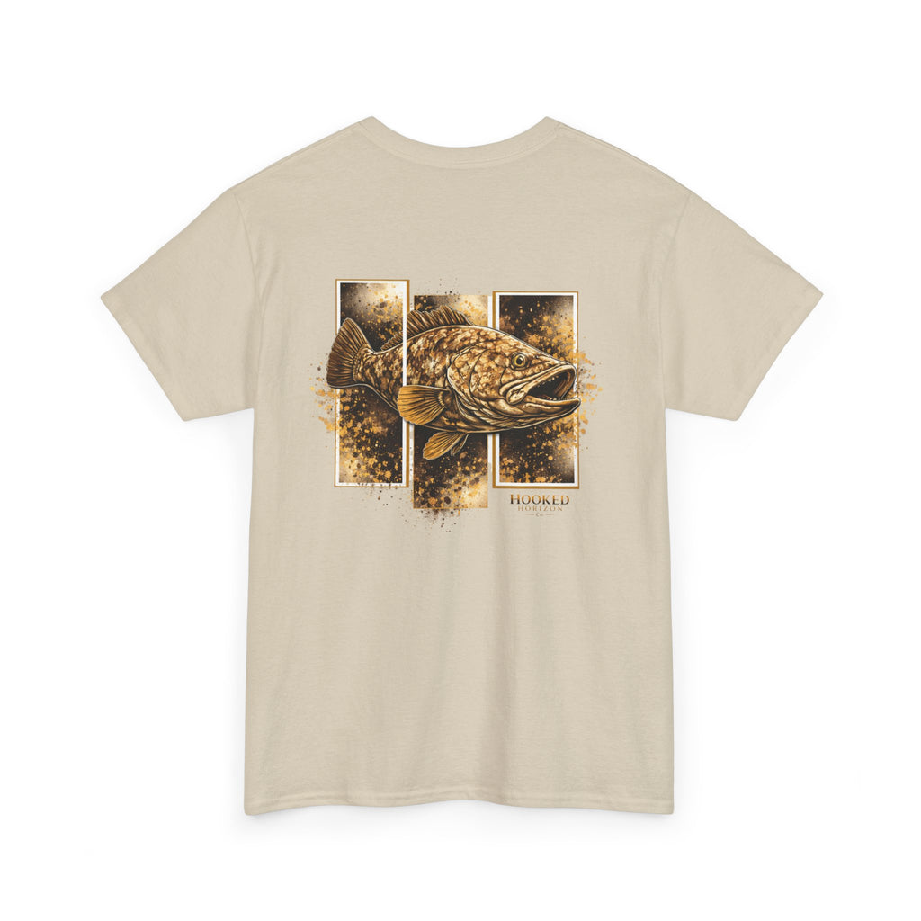 Grouper Hooked Horizon Co Tee—Ocean Graphic Tee — "Beloved" Ray Design