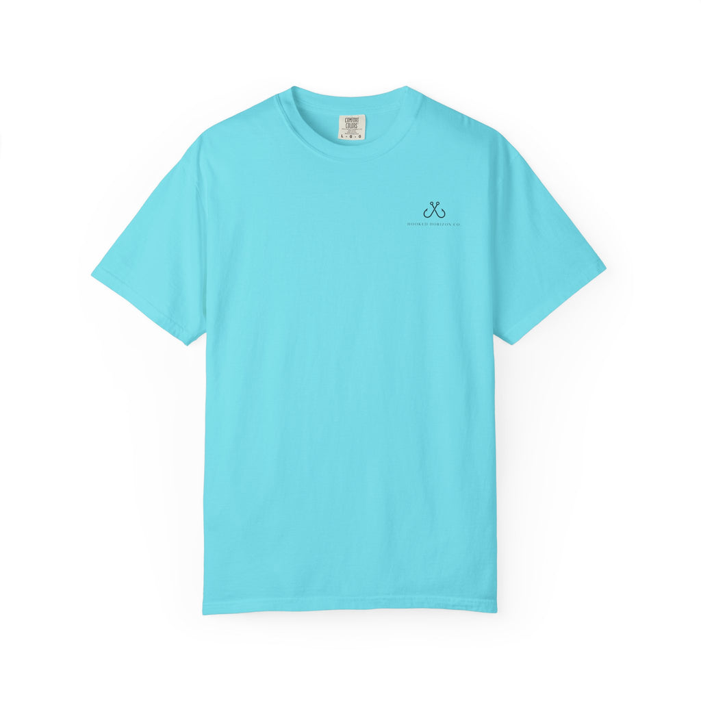 Shark Tee — "Deep Drift on the Water" Fishing Graphicishing Tee for Angler Lovers, Shark Lovers, Ocean Tee