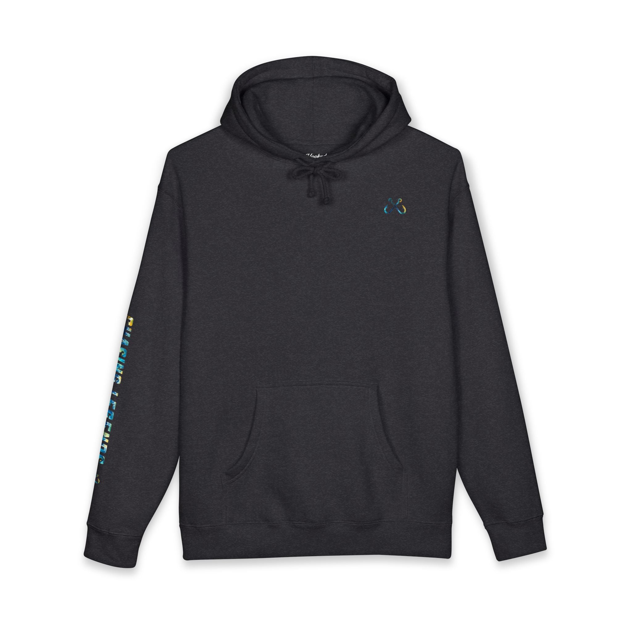 Bull Shark Hoodie Hooked Horizon Co. — Fishing Back Graphic Hoodie, Multiple Color Variations