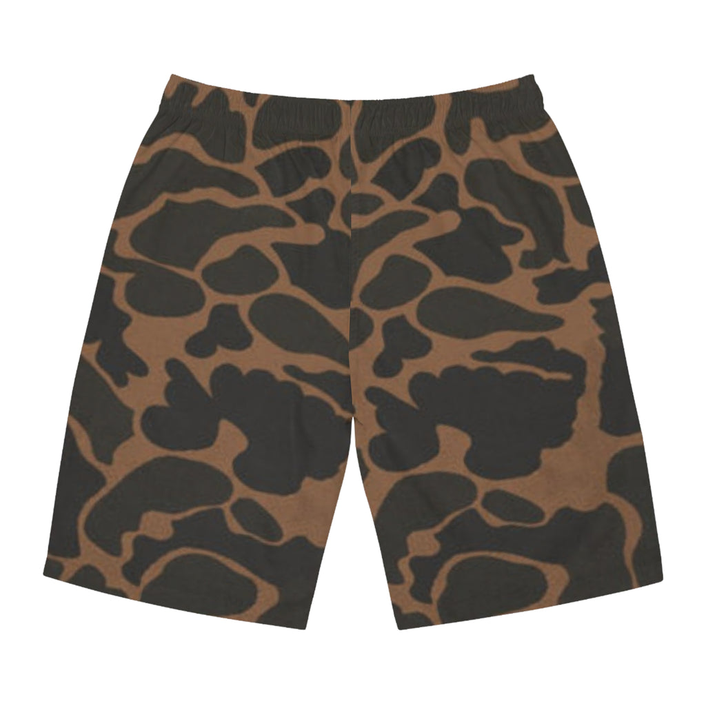 Duck Camo-Inspired Board Shorts, Swimwear for Beach Days, Summer Vacations, Pool Parties, Surfing Attire, Water Sports