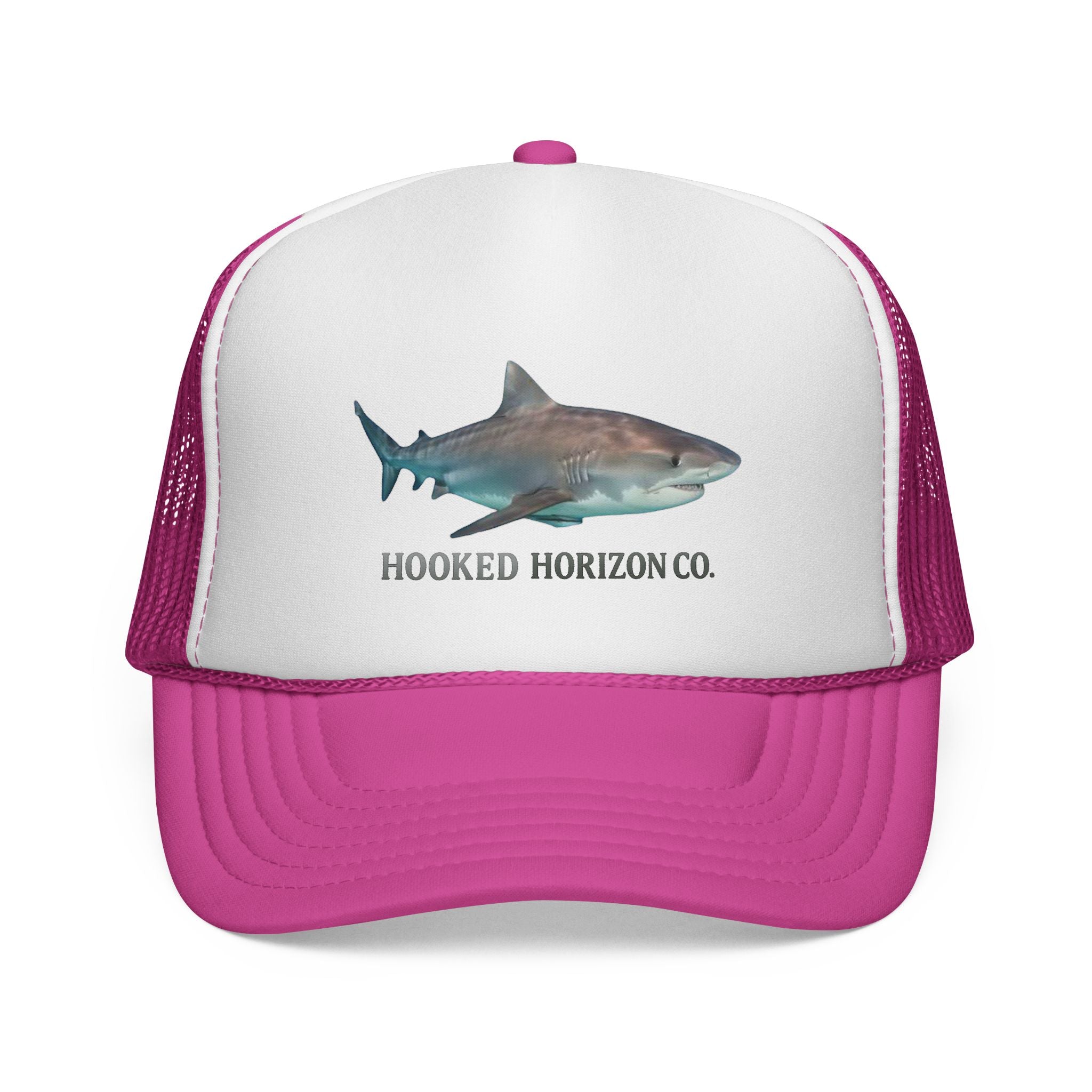 Bull Shark Trucker Cap — 'Chasing Legends' Fishing Hooks Logo