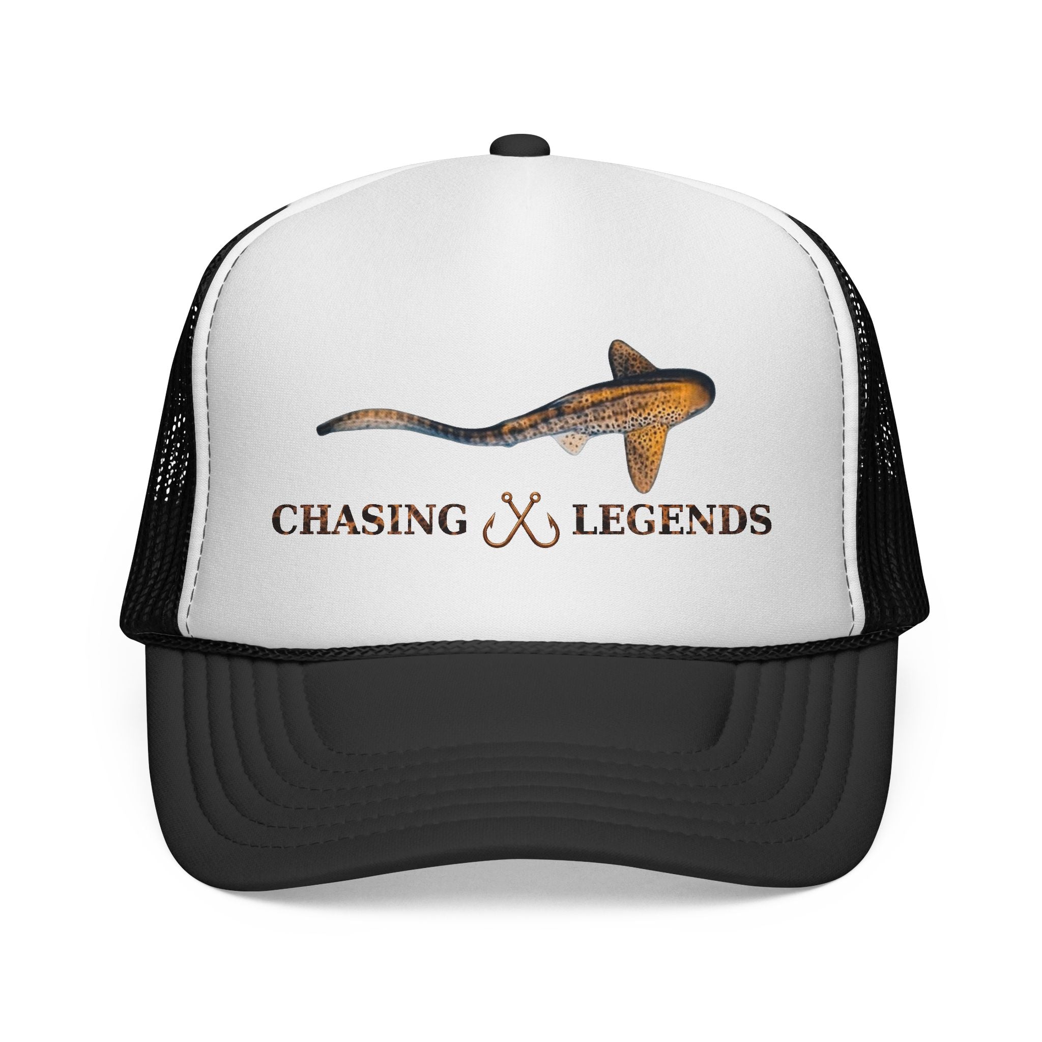 Leopard Shark Trucker Cap — Fishing & Beach Hat