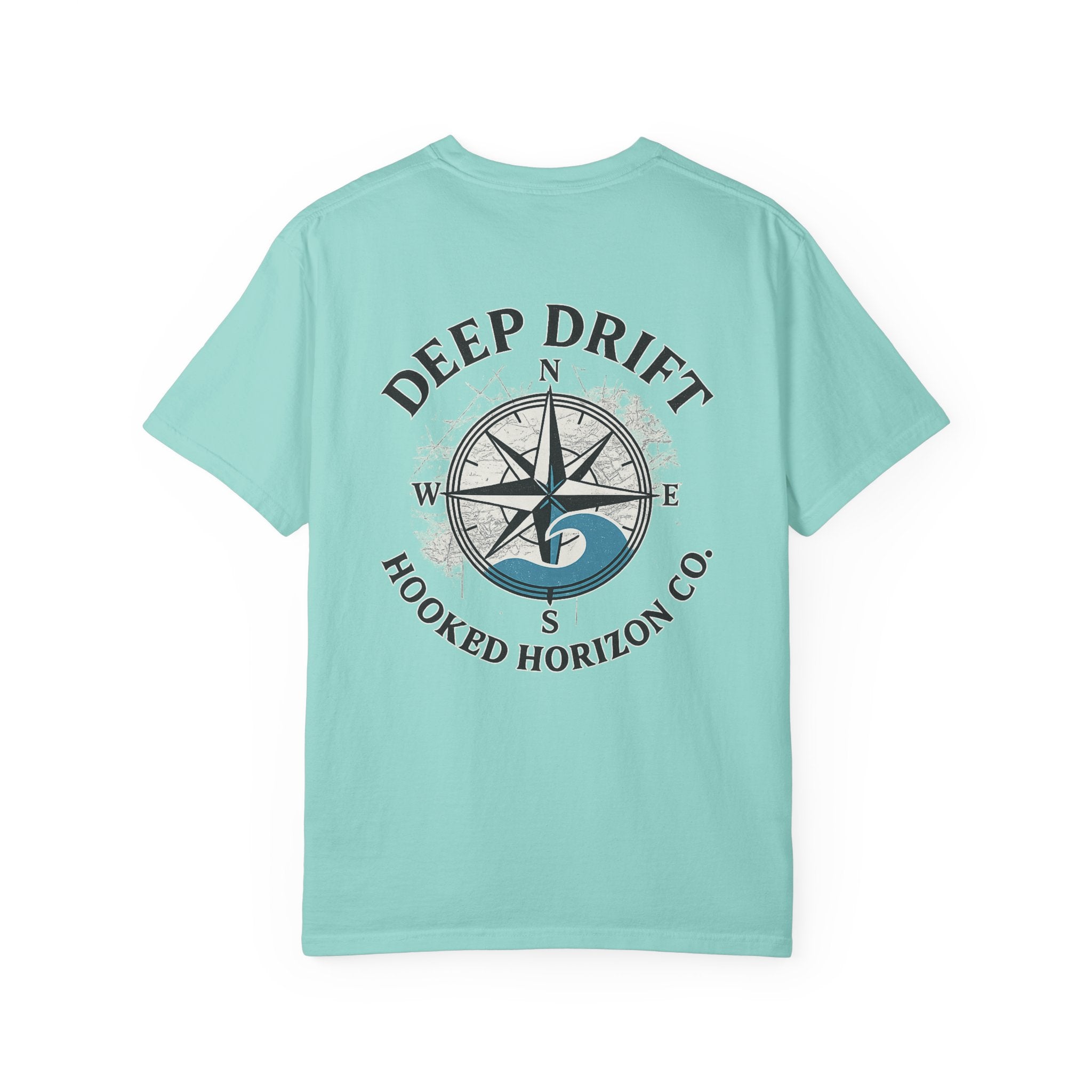 Wave Compass T-shirt, Hooked Horizon Co, Angler Gifts