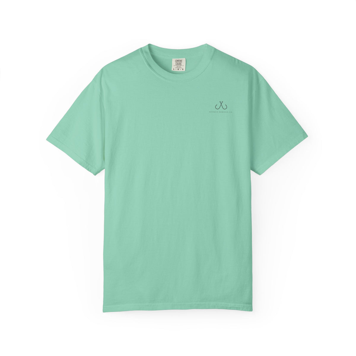 Deep Drift Fishing T-Shirt - Green & Blue Fishing Tee for Angler Lovers, Hammer Head Shark, Ocean Tee