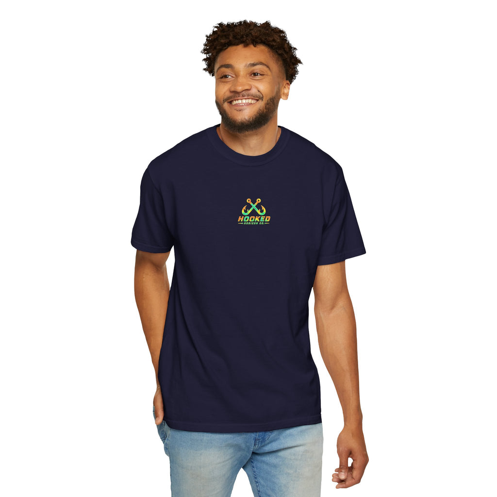 Retro 80s Tripple Fish Fishing Tee — Hooked Horizon Co.  Angler Gifts Ocean Lover Gifts