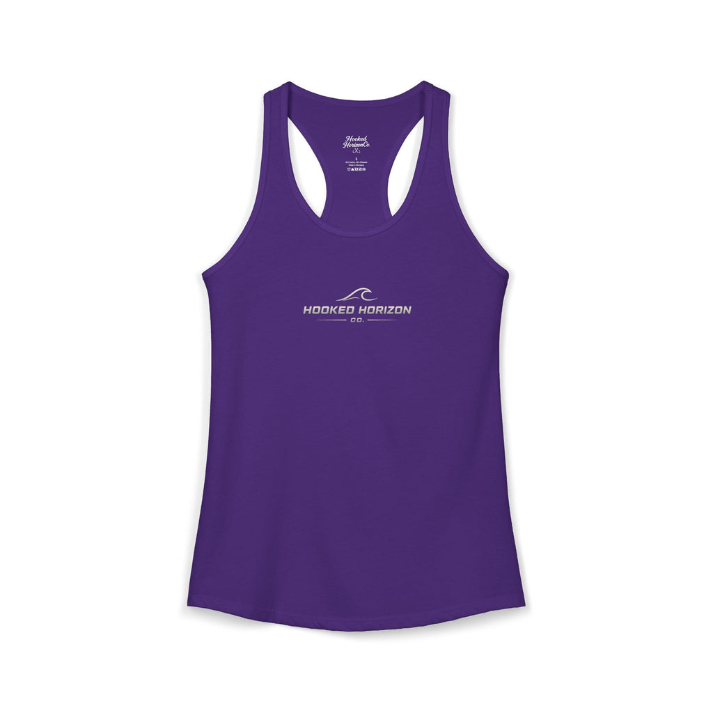 Hooked Horizon Co. Commerical Logo — Soft Women's Ideal Racerback Tank