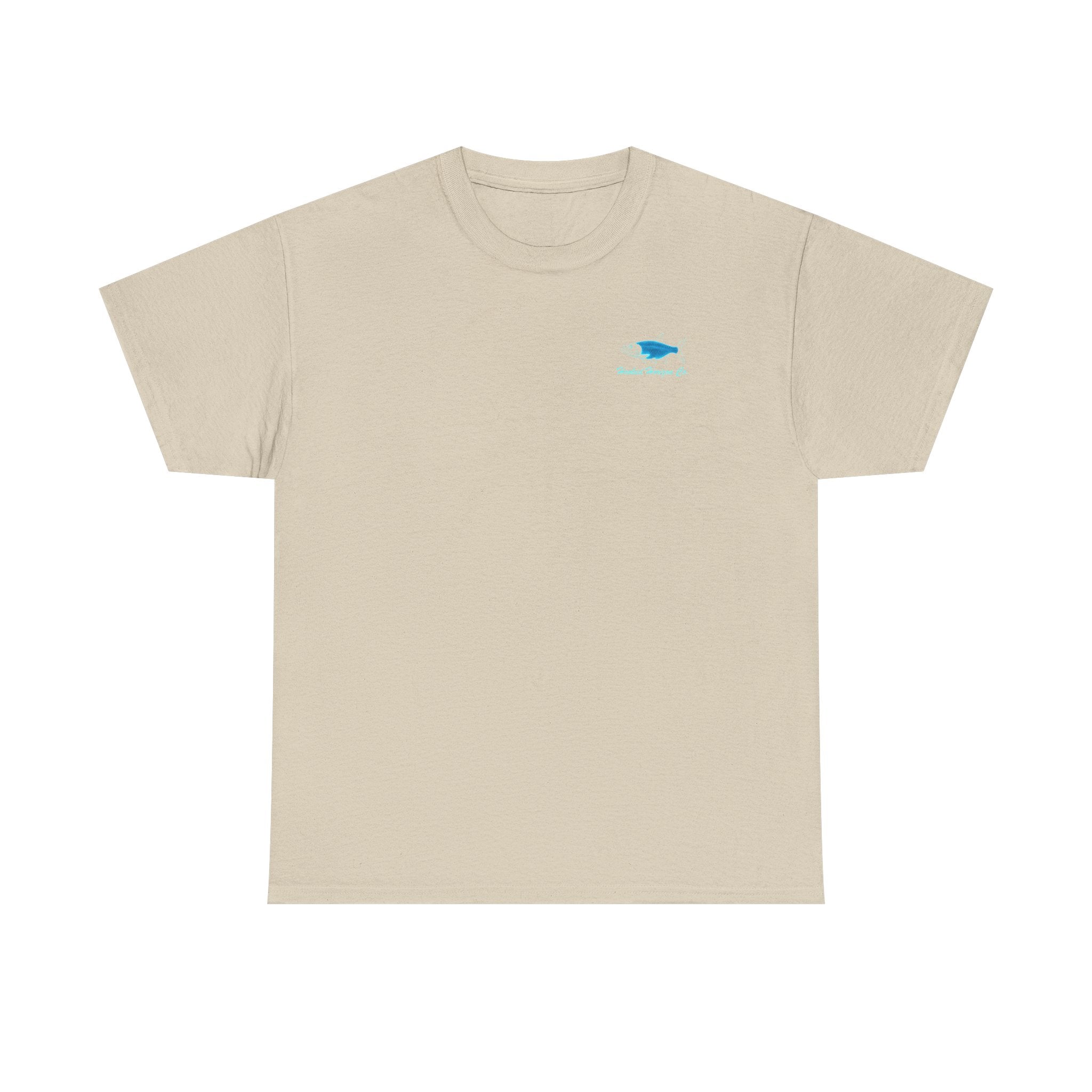 Tarpon Blue Fishing T‑Shirt — "Deep Drift" Compass Design by Hooked Horizon Co.