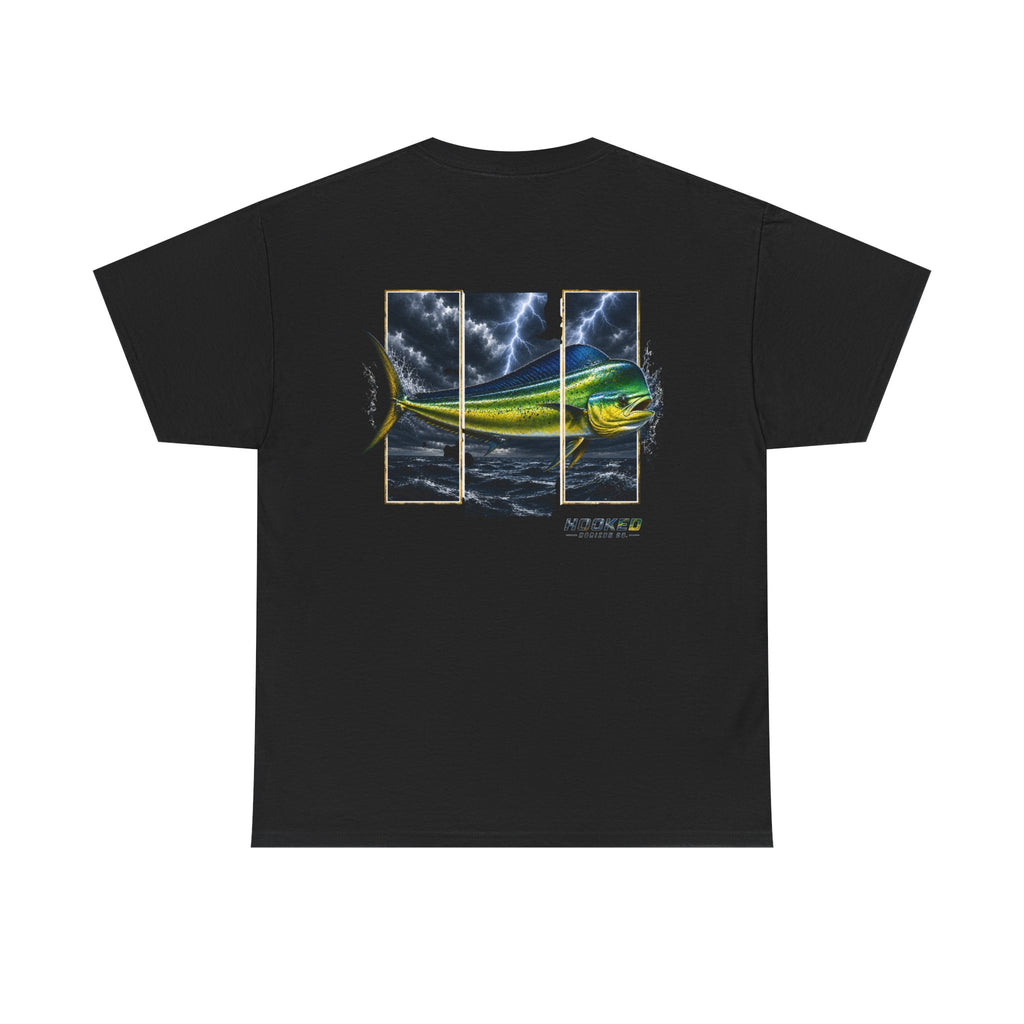 Mahi Mahi Hooked Horizon Co Tee—Ocean Graphic Tee — "Beloved" Ray Design