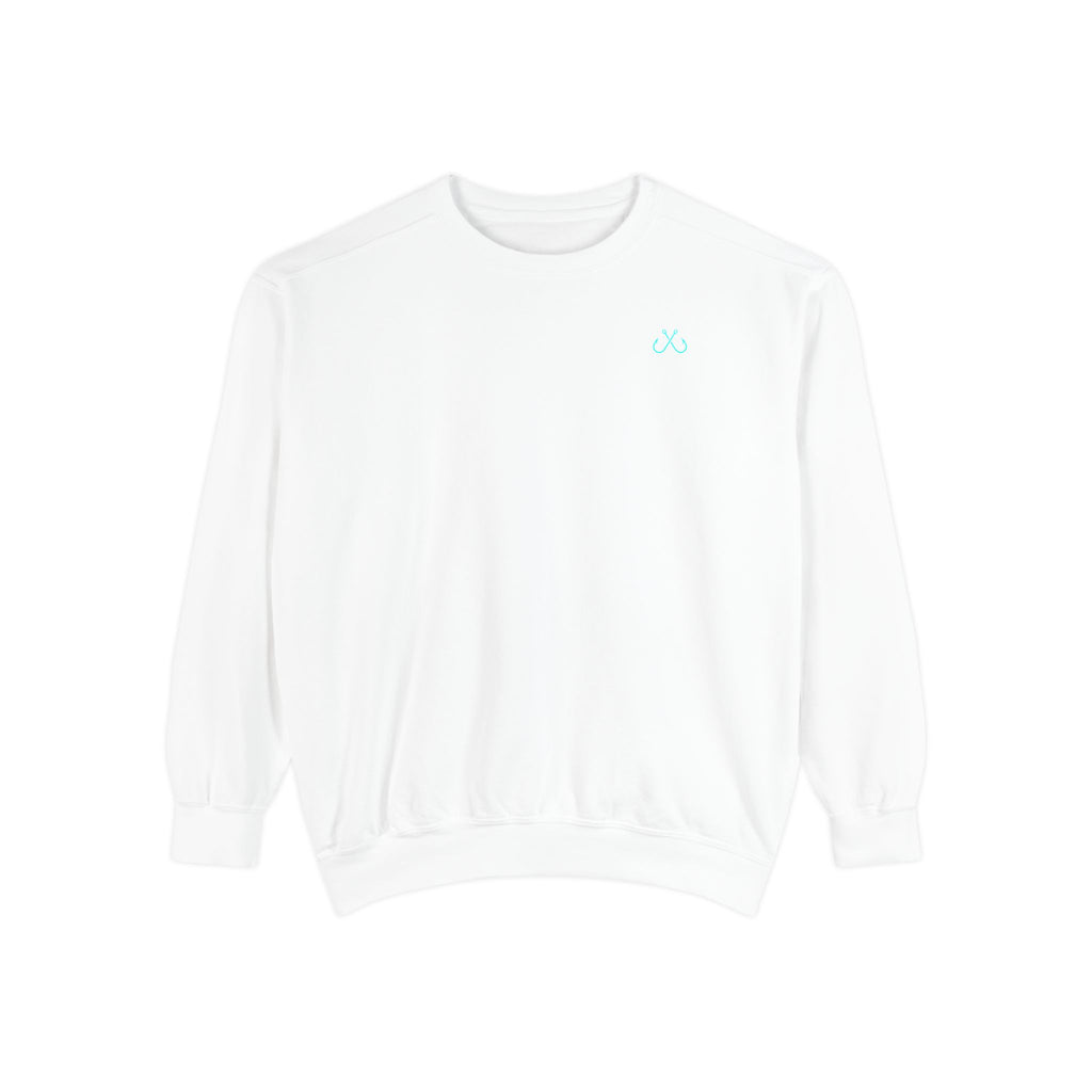 Vintage vibes Neon Tarpon Sweatshirt– Hooked Horizon Co. Ocean apparel, Gifts for Him & Her, Ocean Conservation, Soft Unisex Garment-Dyed Sweatshirt