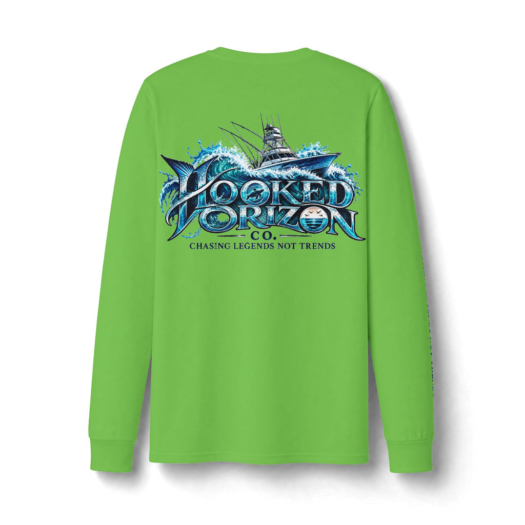 Fishing Boat Wave Dri-Power Long Sleeve T-Shirt