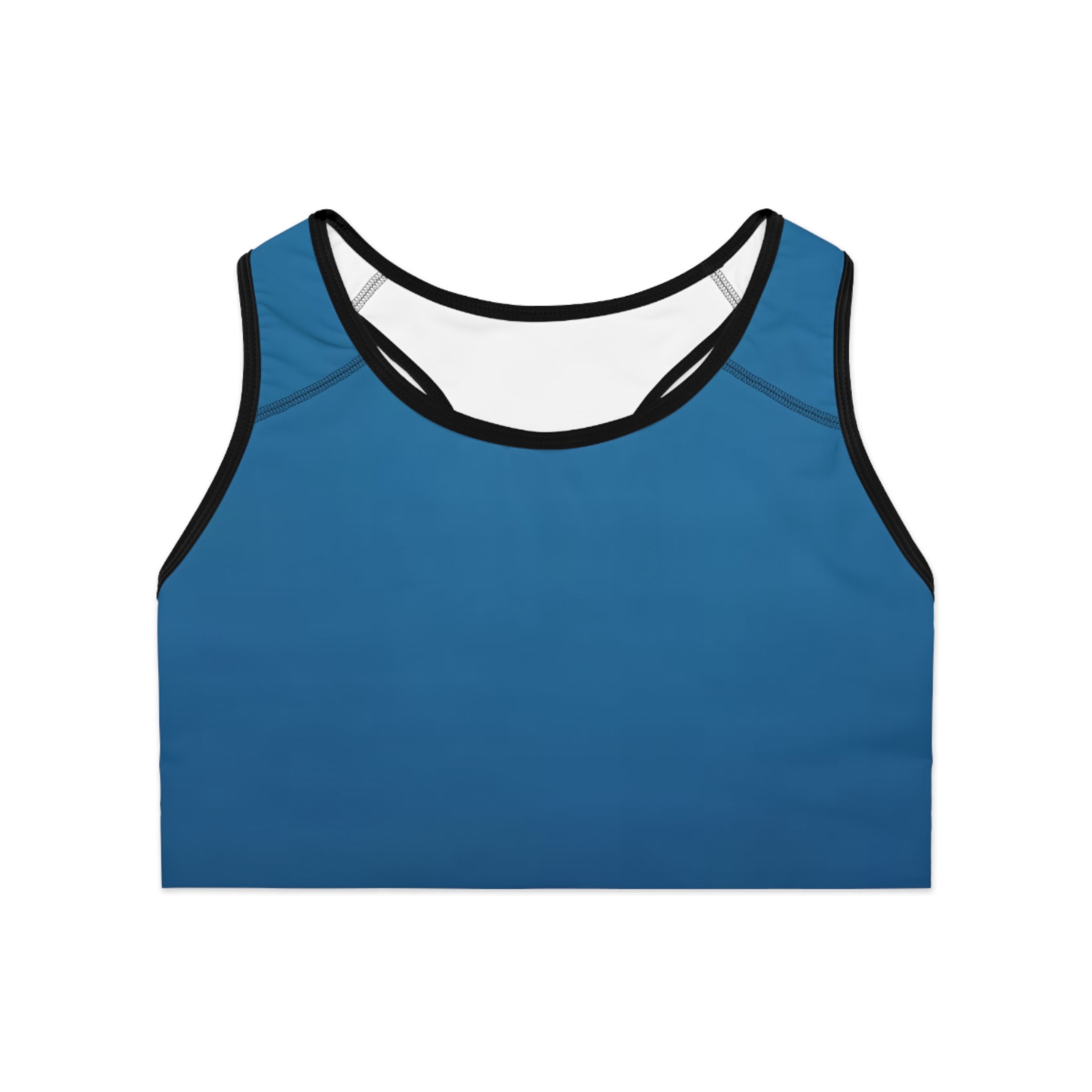 Ocean Blue Deep Drift Hooked Horizon Co. Stylish Sports Bra for Active Women, Workout Top, Gym Essential, Fitness Apparel, Athleisure Wear, Yoga Gear