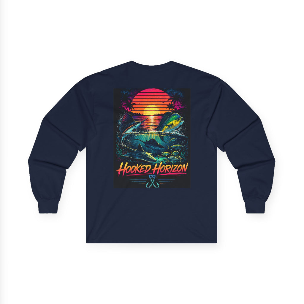 Hooked Horizon Co.  Sunset Long Sleeve Tee— Multiple Color Variations