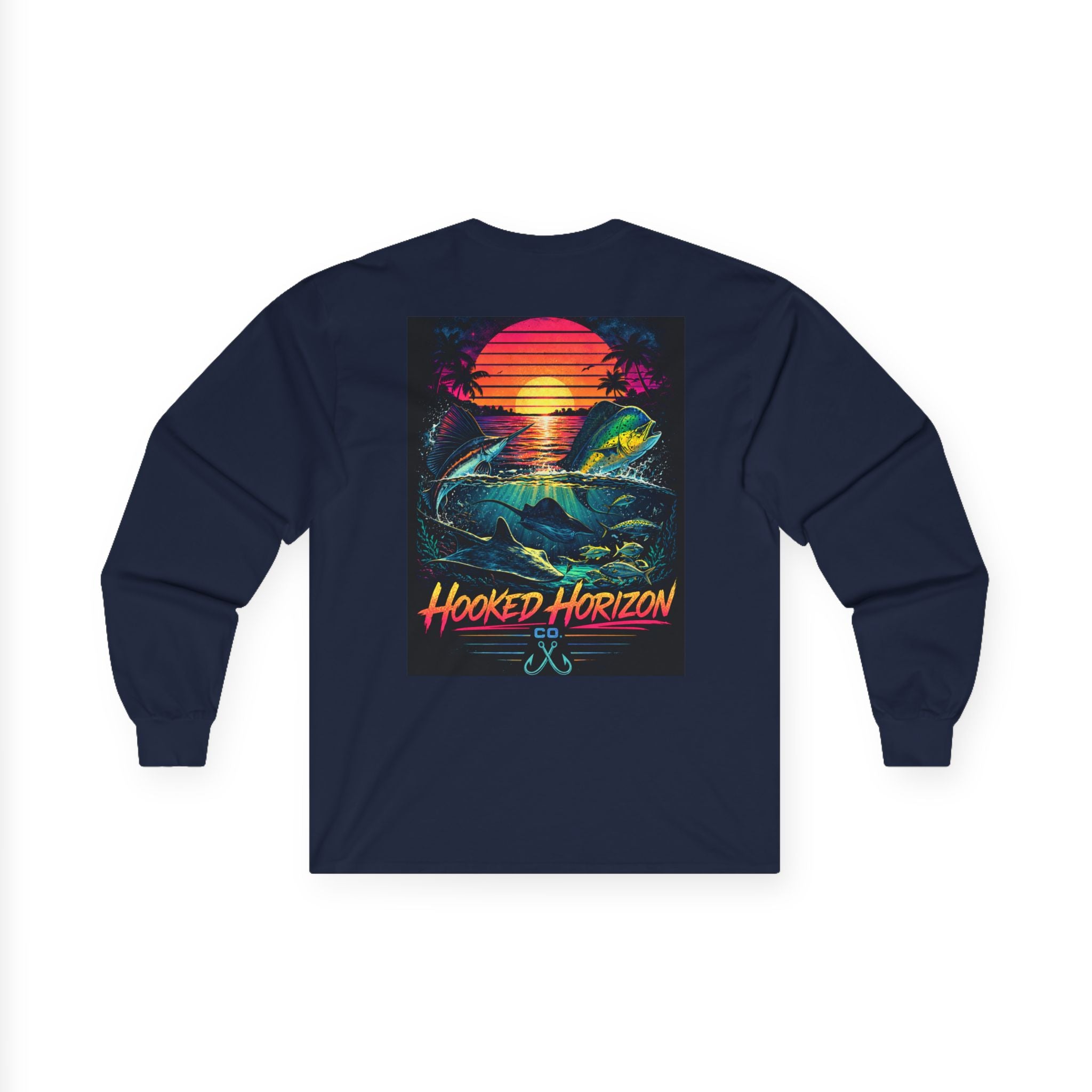 Hooked Horizon Co.  Sunset Long Sleeve Tee— Multiple Color Variations