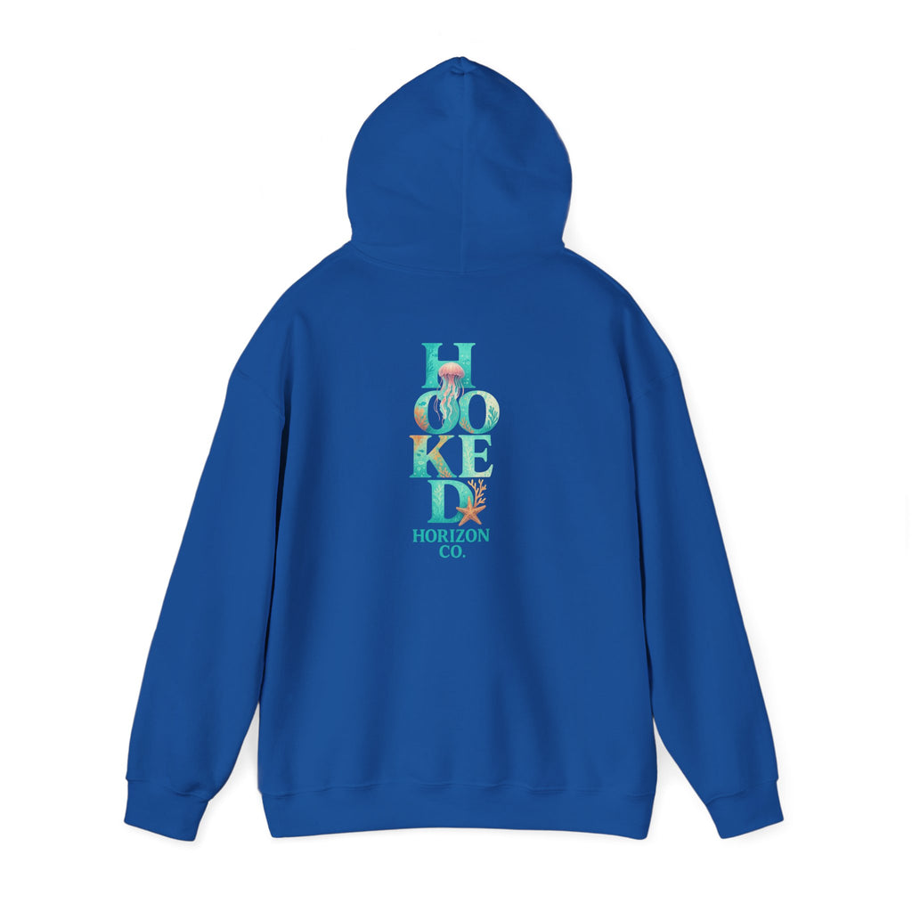 Neon Turtle Deep Drift Hooked Horizon Co. Unisex Heavy Blend™ Hooded Sweatshirt