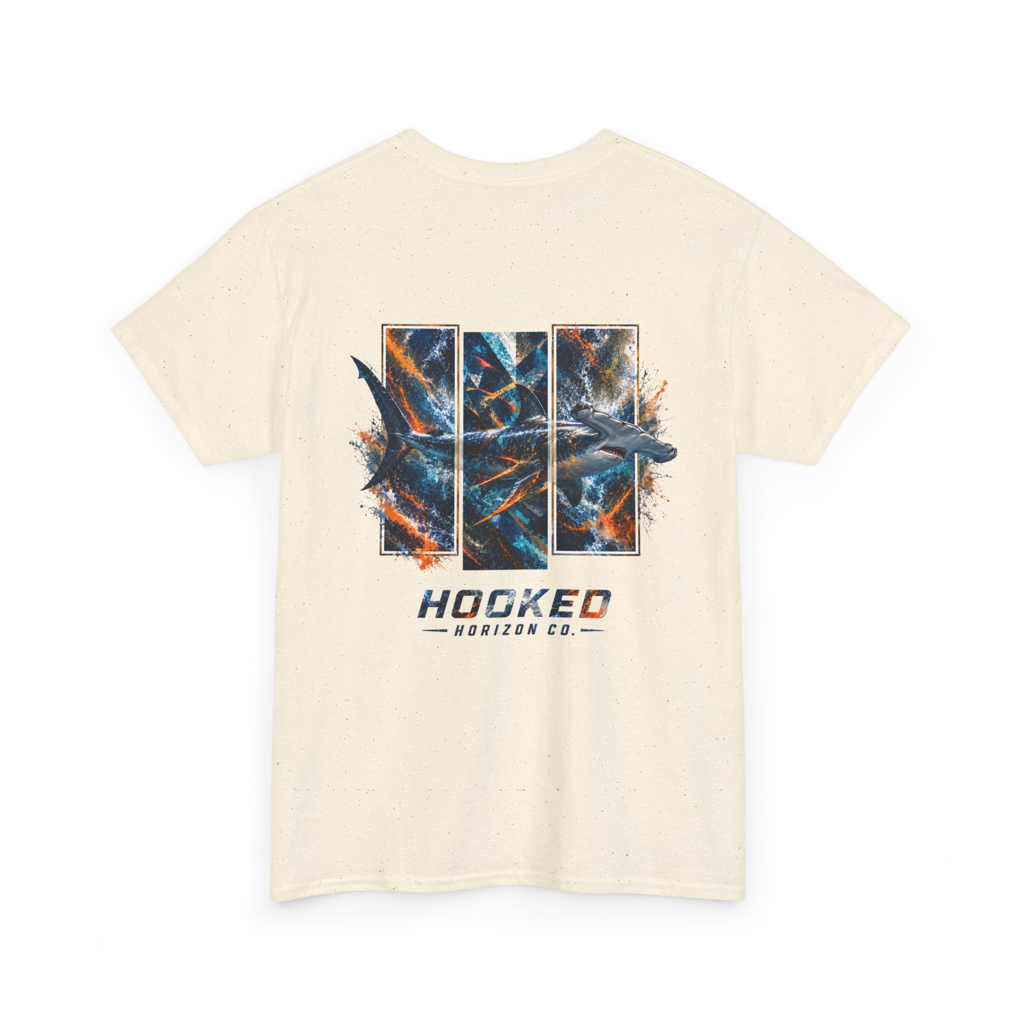 Hammer Head Hooked Horizon Co Tee—Ocean Graphic Tee — "Beloved" Ray Design