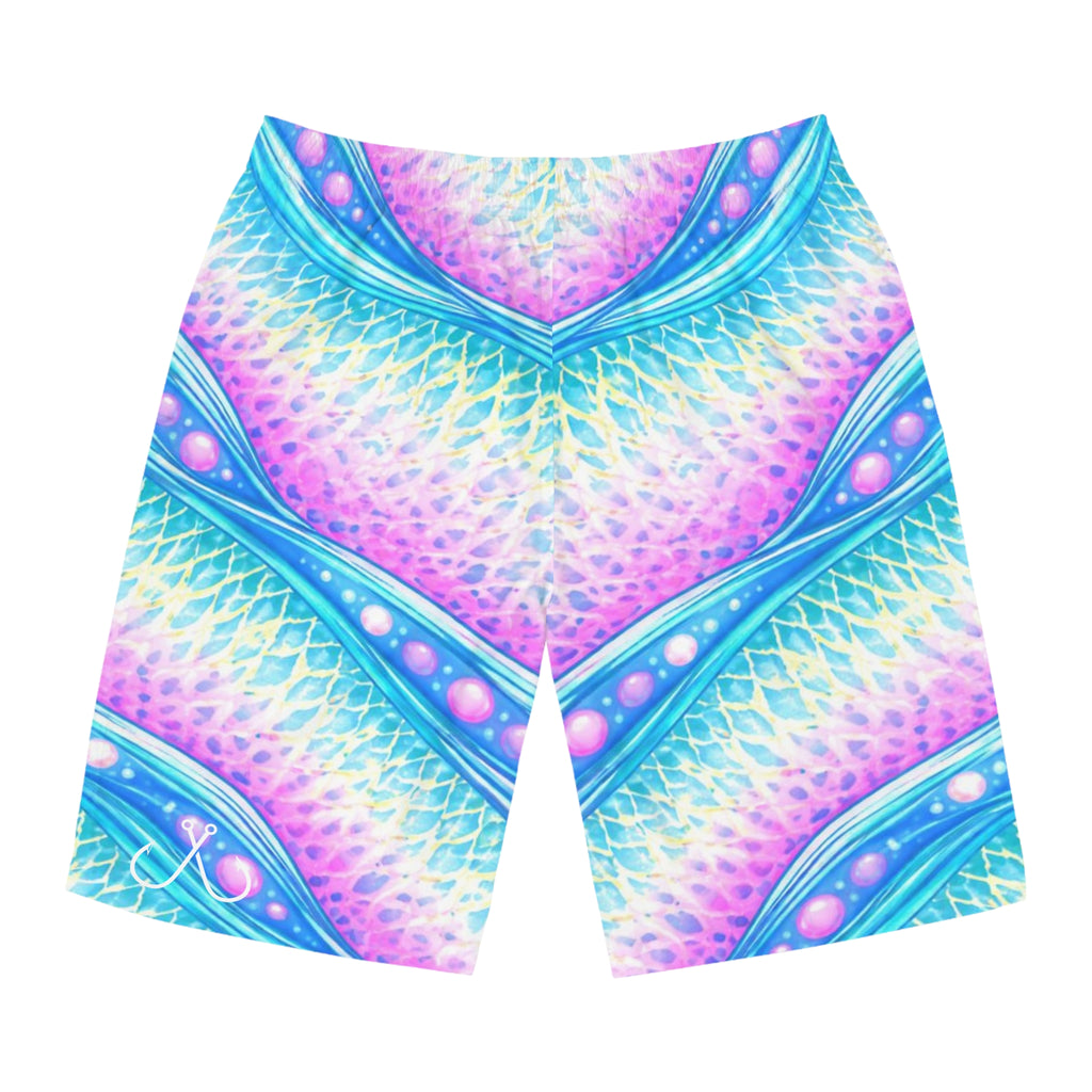 Parrot Fish Ocean-Inspired Board Shorts, Swimwear for Beach Days, Summer Vacations, Pool Parties, Surfing Attire, Water Sports