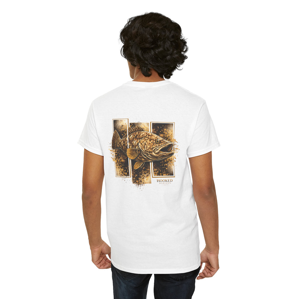 Grouper Hooked Horizon Co Tee—Ocean Graphic Tee — "Beloved" Ray Design