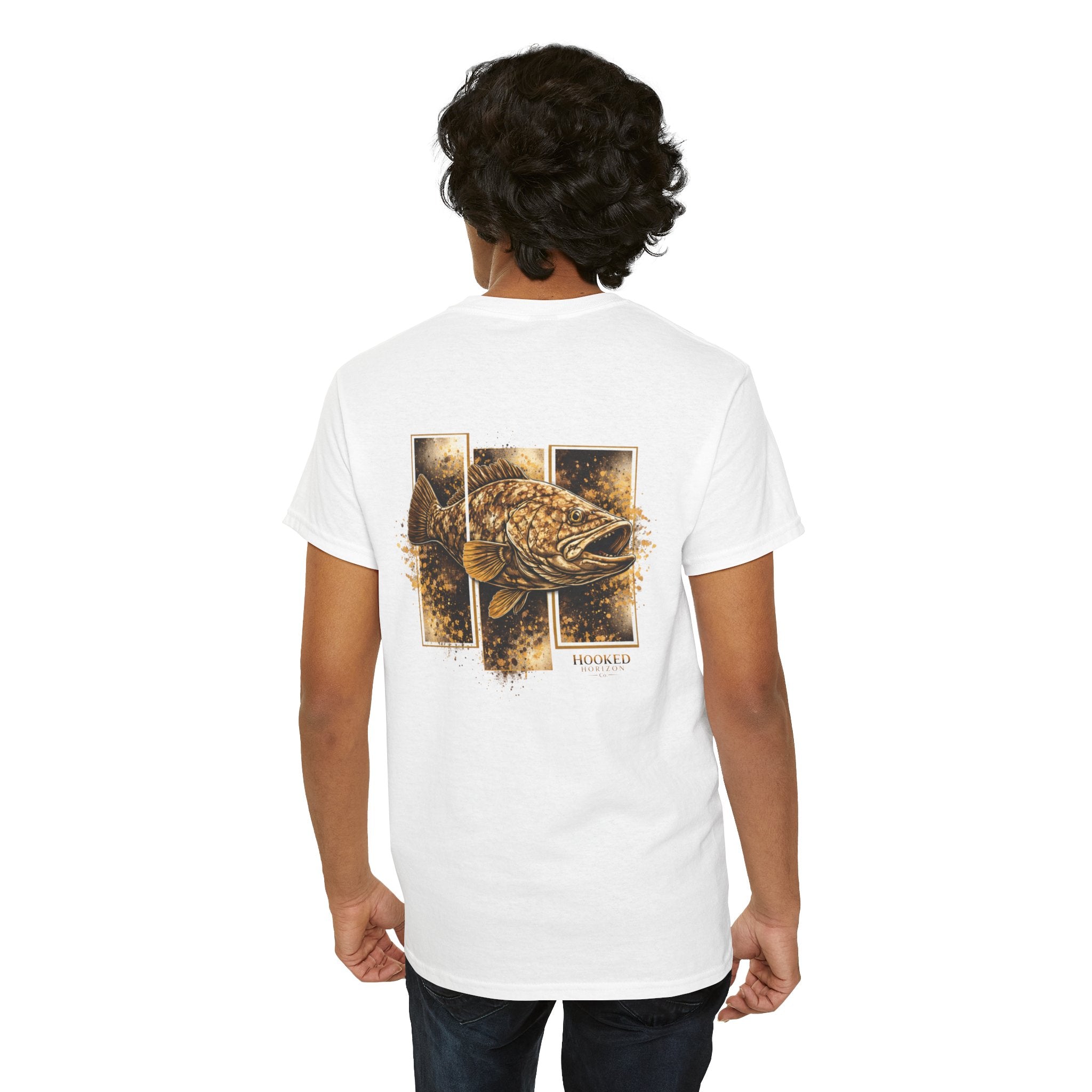 Grouper Hooked Horizon Co Tee—Ocean Graphic Tee — "Beloved" Ray Design