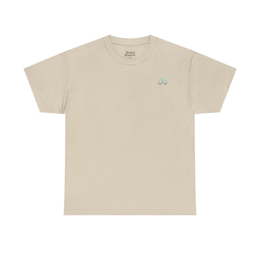Manta Ray Hooked Horizon Co Tee—Ocean Graphic Tee — "Beloved" Ray Design