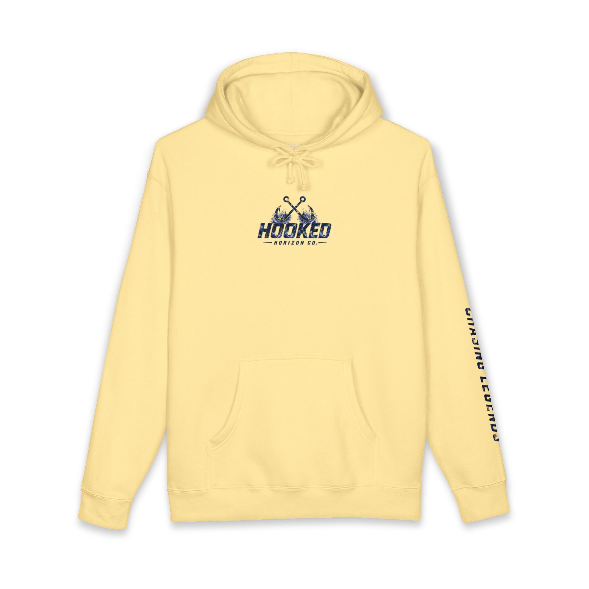 Sail Fish Hoodie Hooked Horizon Co. — Fishing Back Graphic Hoodie, Multiple Color Variations