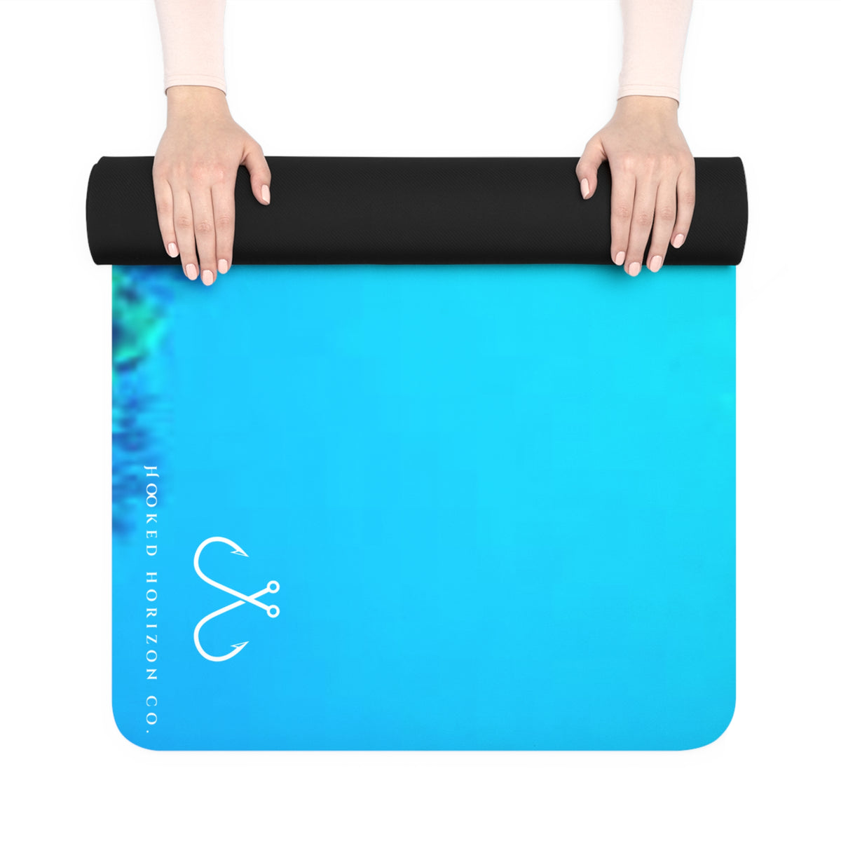 Bright Reef Coral Ocean-Inspired Rubber Yoga Mat for Mindfulness, Fitness, Eco-Friendly Exercise, Home Workouts, Gift for Yogis