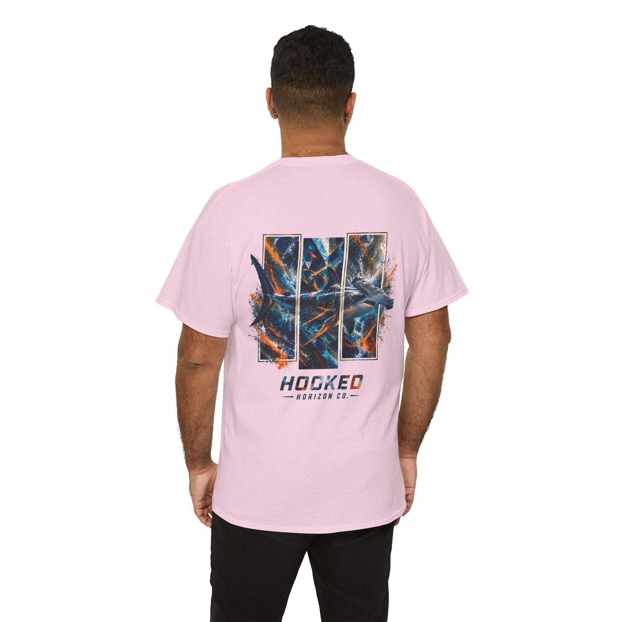 Hammer Head Hooked Horizon Co Tee—Ocean Graphic Tee — "Beloved" Ray Design