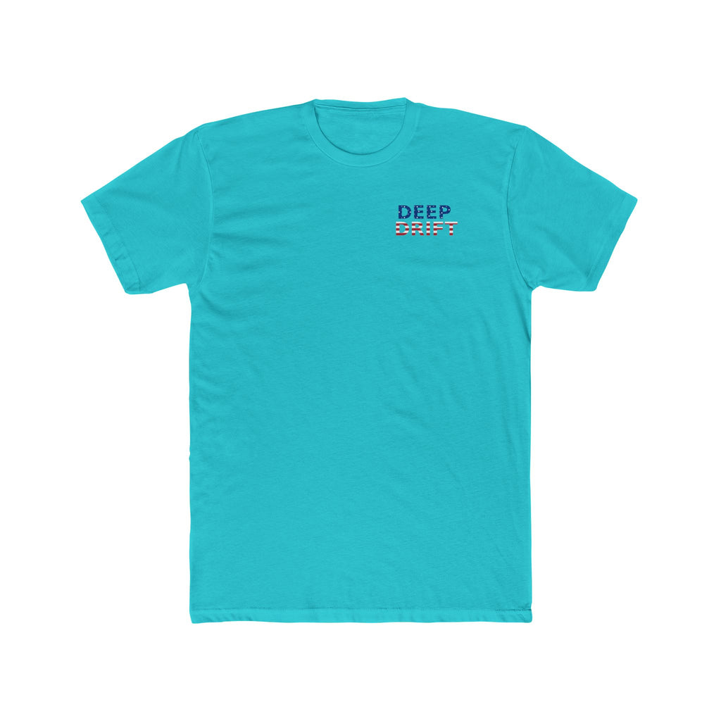 USA Deep Drift Marlin Tee — Patriotic Hooked Horizon Co. Fishing T-Shirt