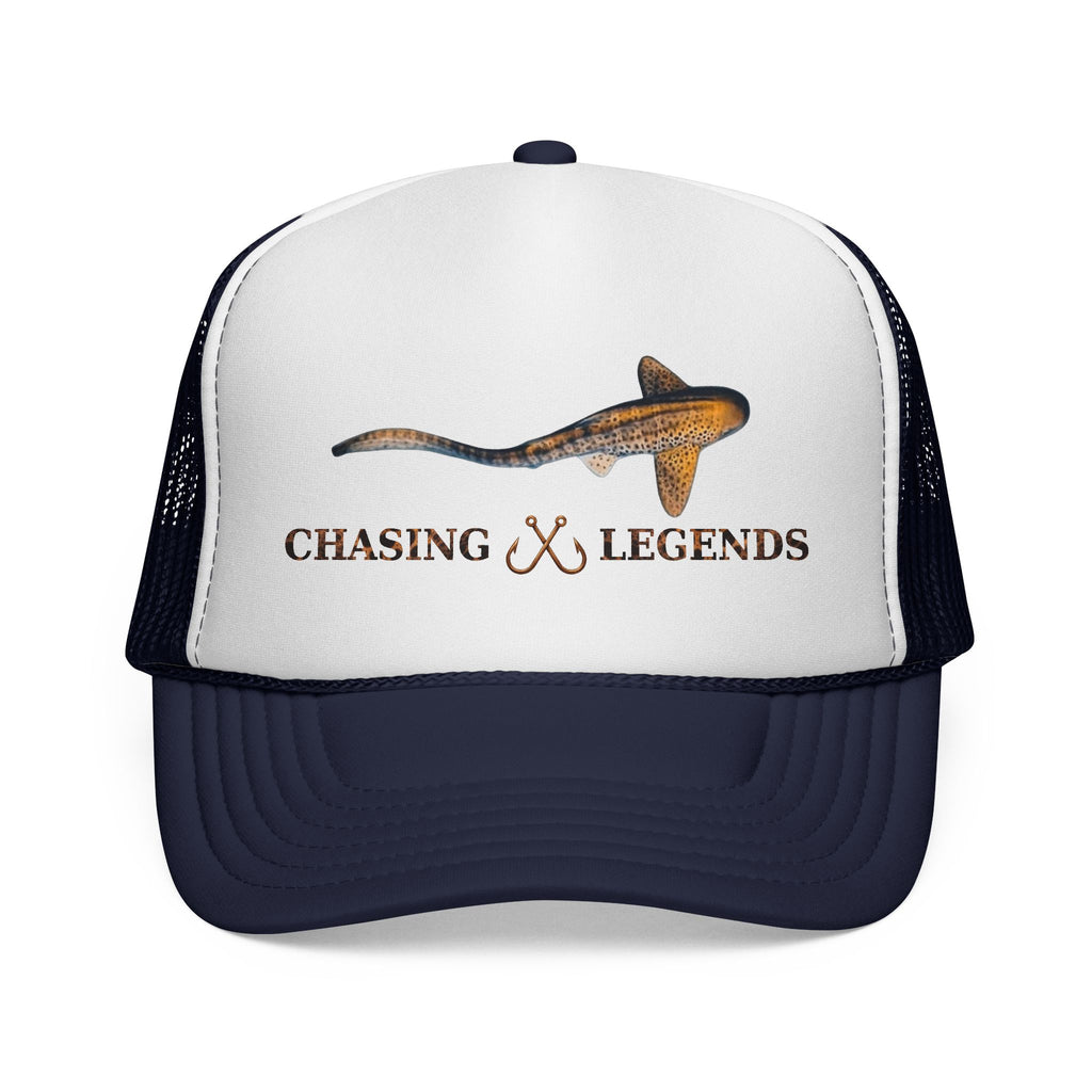 Leopard Shark Trucker Cap — Fishing & Beach Hat