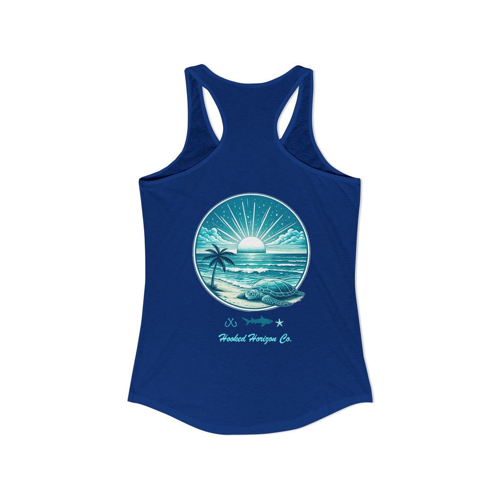 Sea Turtle & Sunset– Hooked Horizon Co. Gifts for Ocean Lovers, Nautical Fashion, Everyday Comfort, Perfect Gift for Her