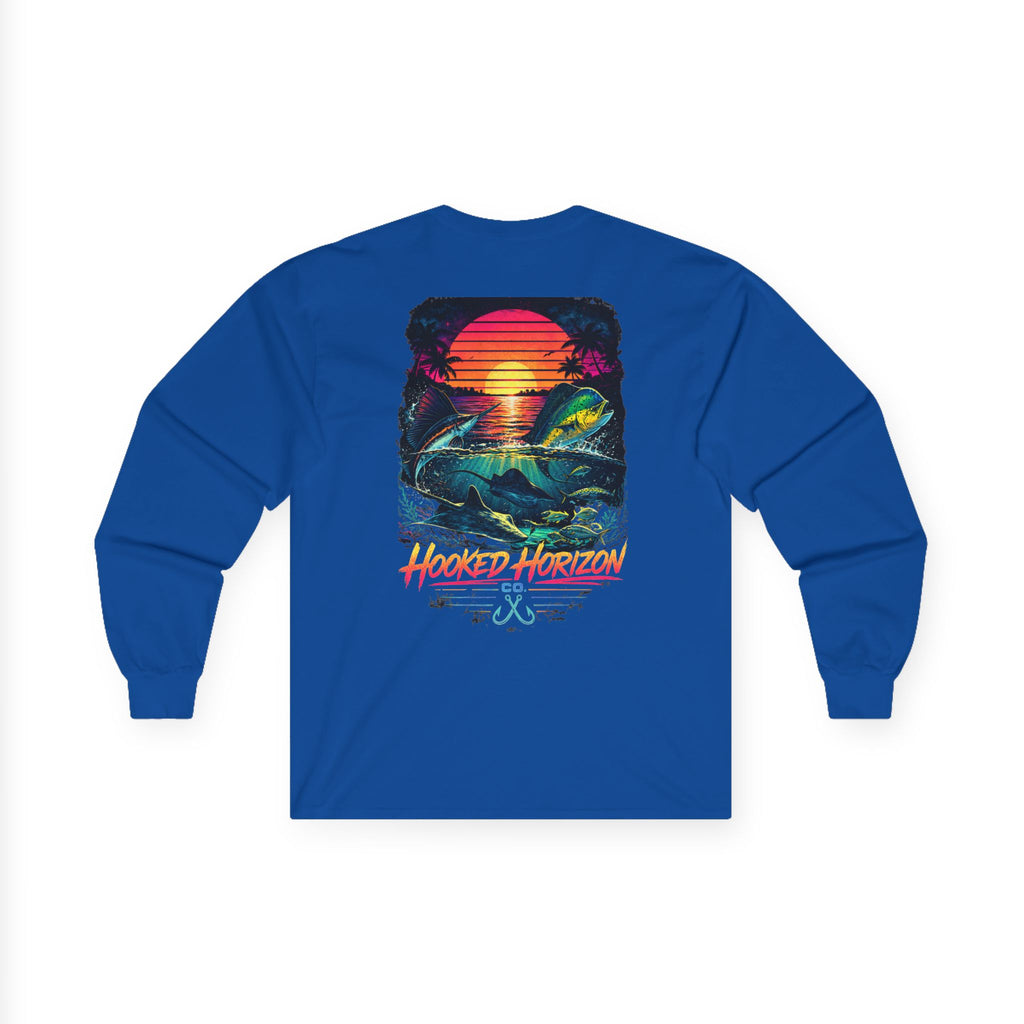 Hooked Horizon Co.  Sunset Long Sleeve Tee— Multiple Color Variations