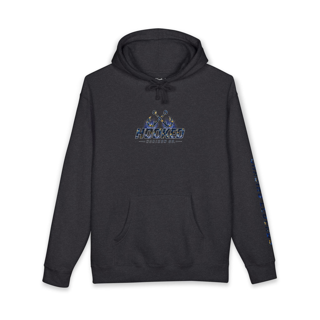 Sail Fish Hoodie Hooked Horizon Co. — Fishing Back Graphic Hoodie, Multiple Color Variations